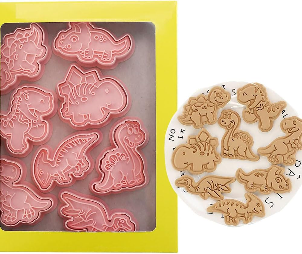 8Pcs 3D Easter Cookie Cutter Set, Cookie Mold,Cute Cartoon Shapes Cookie Cutter (Unicorn)