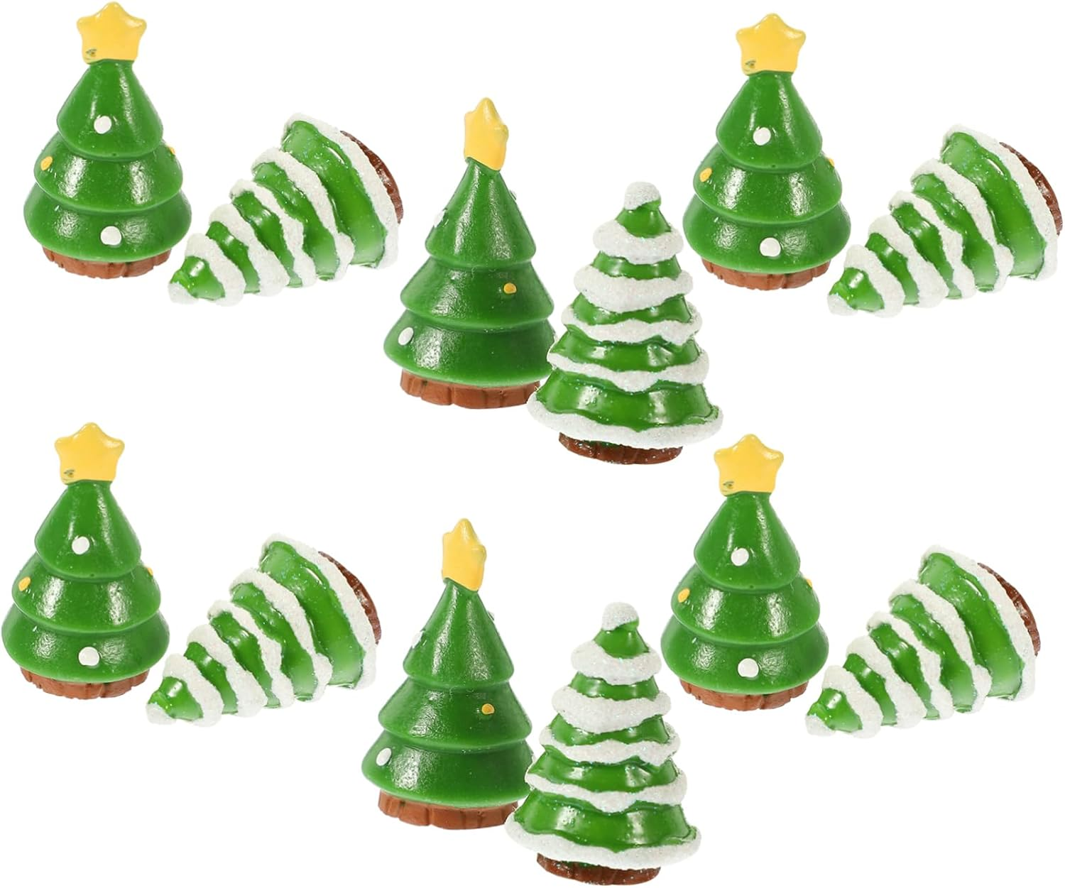 12Pcs Mini Christmas Tree Decor Artificial Xmas Tree Holiday Decoration for Cozy Home Family Gatherings and Festive Cheer image number 1