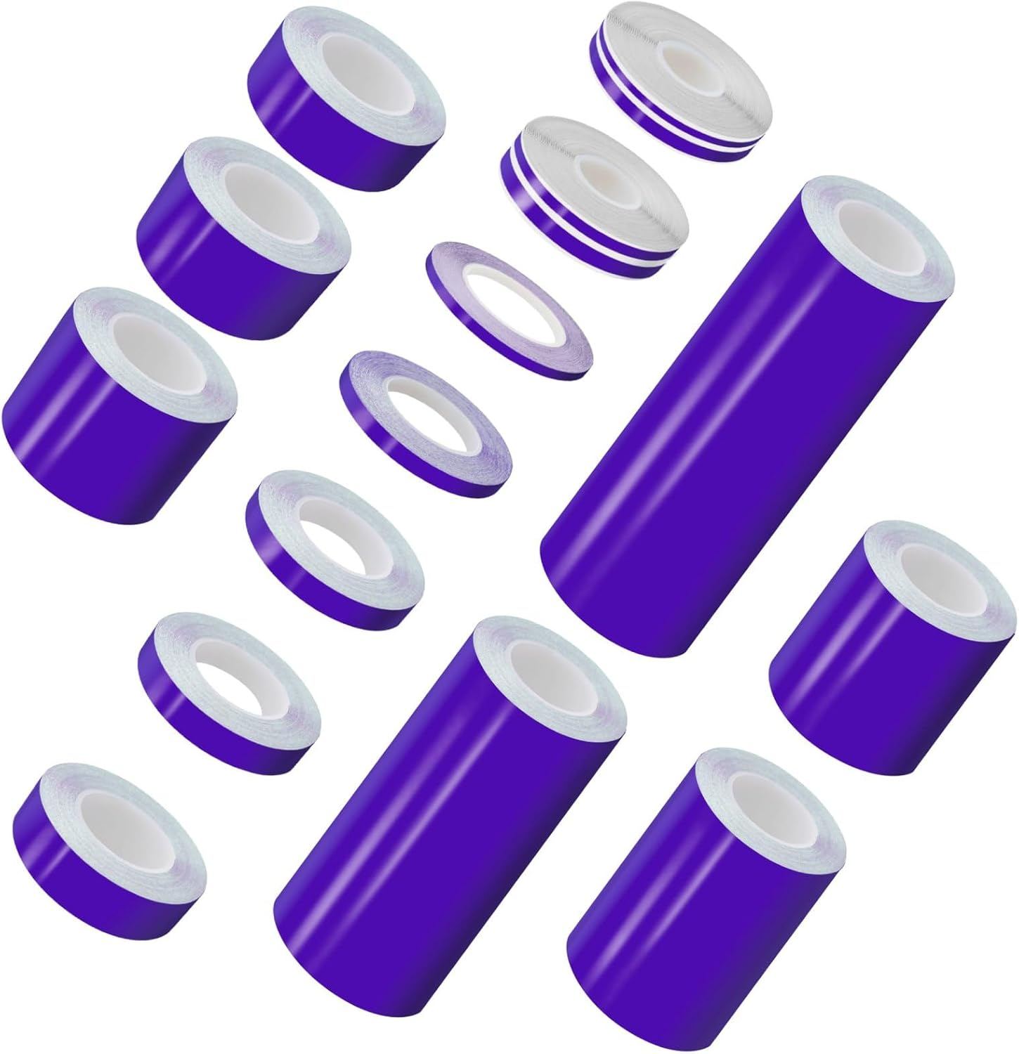 203Mm | 8.0", Purple-Blue, Self-Adhesive Vinyl Pin Stripe Line Decal Sticker Tape, Length 9.80M | 32Ft, Suitable for Cars, Vans, Motorcycles, Bikes, Models, Tuning & Styling image number 4