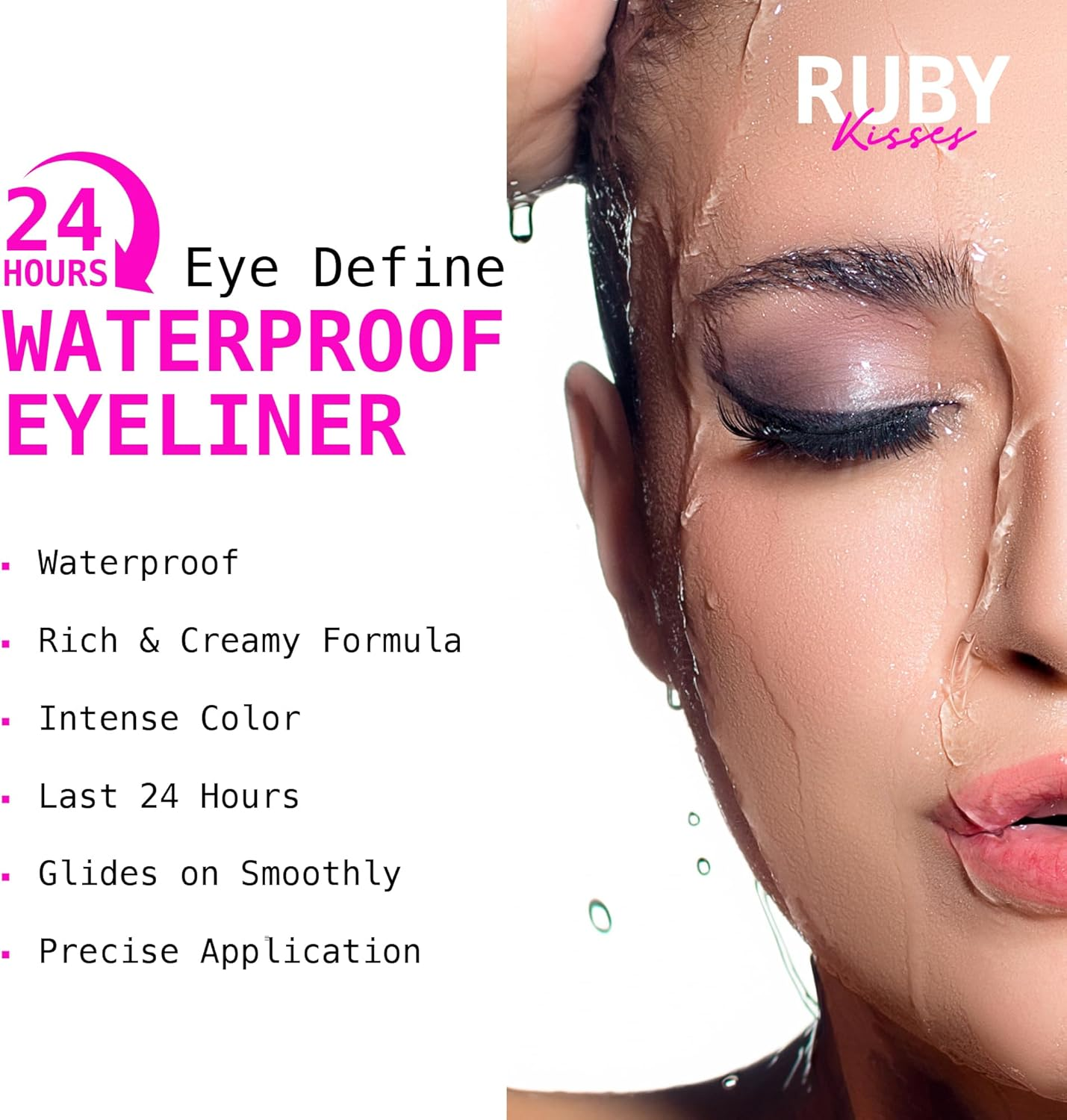 (LAL09 Rich Teal Blue) - Ruby Kisses 24HR EYE DEFINE Auto Eyeliner (LAL09)