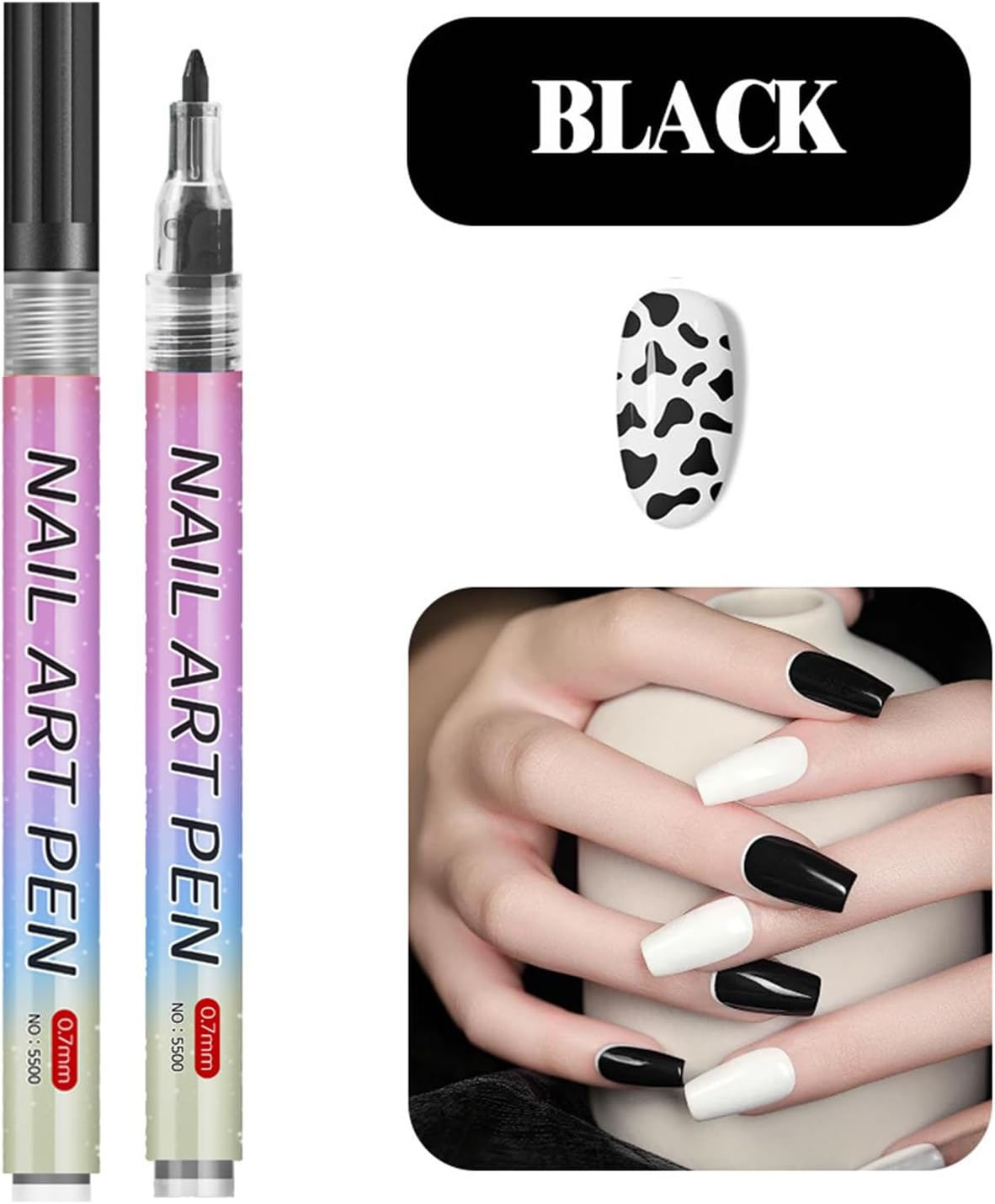 Nails-Art Pens Painting Set, 12 Colors Upgraded Nails-Arts Markers Polish Pen, 0.5 Mm Nailar-Ts Markers for Gel Nails, for Nails Arts Design Manicure DIY Decoration image number 3