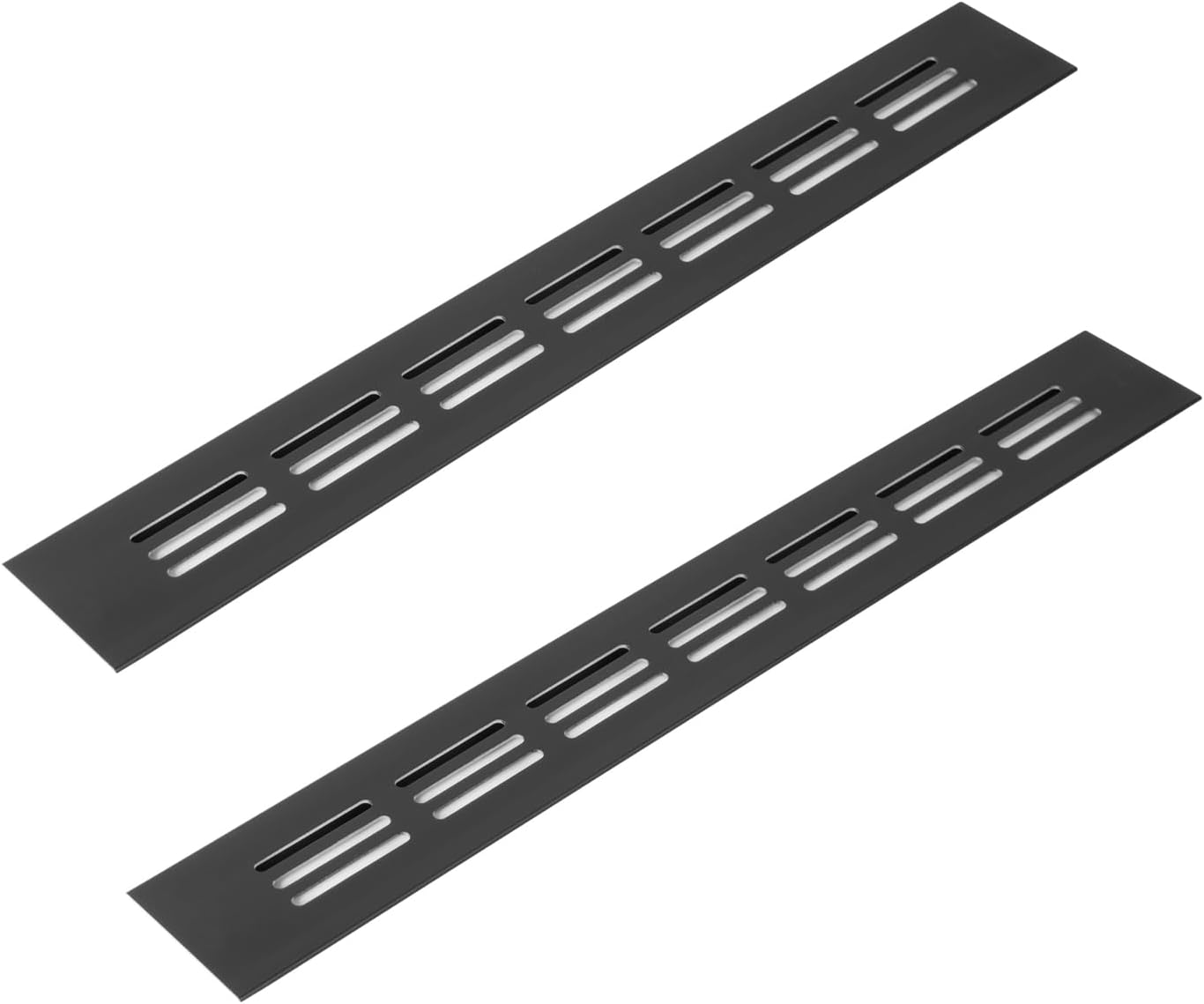 Vent Systems 40 X 300 Mm White Aluminium Ventilation Grille with Insect Grille HVAC Heating Cooling Ventilation Applications Indoor and Outdoor Vent Cover