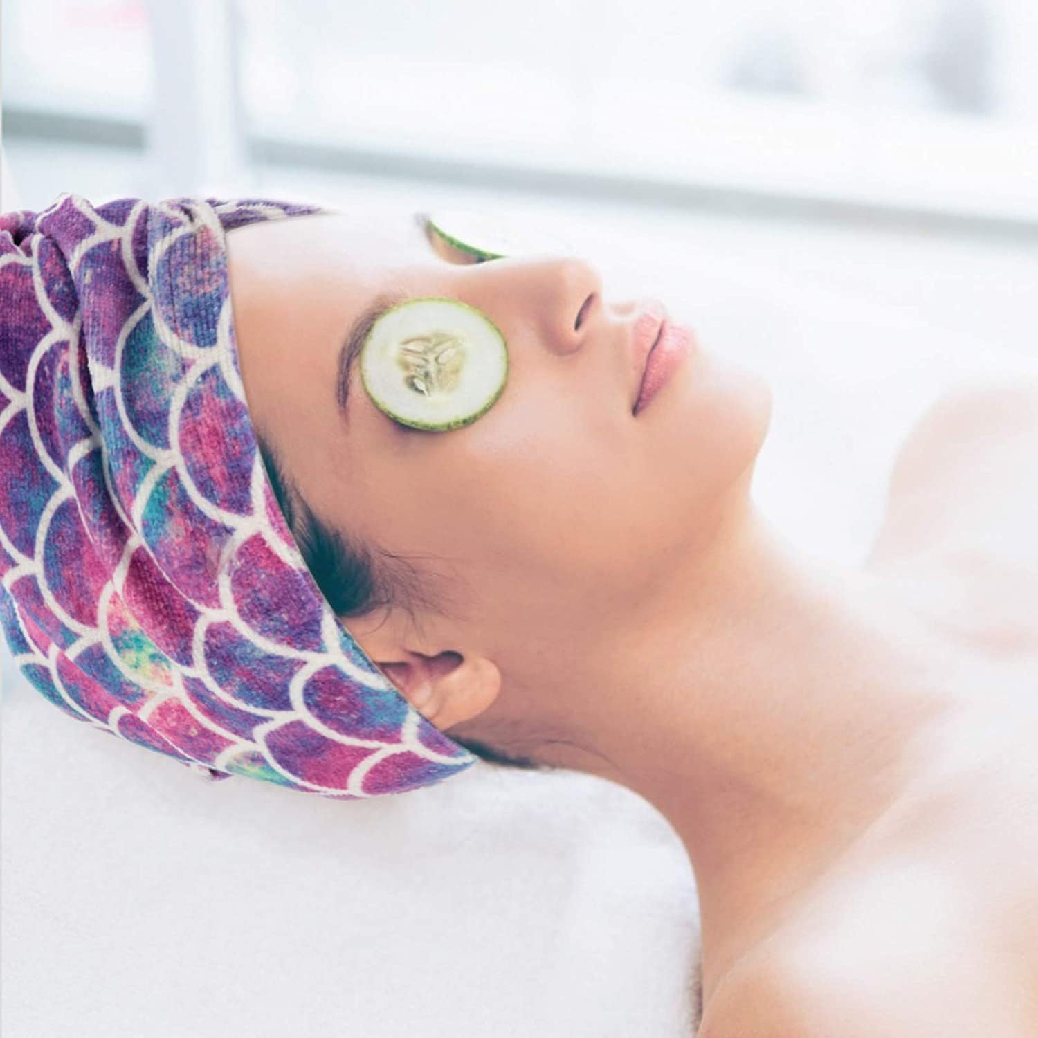 Absorbent Hair Dry Wrap Cap,Women'S Shower Hair Towel for Efficient Hair Drying(3Pcs) image number 2