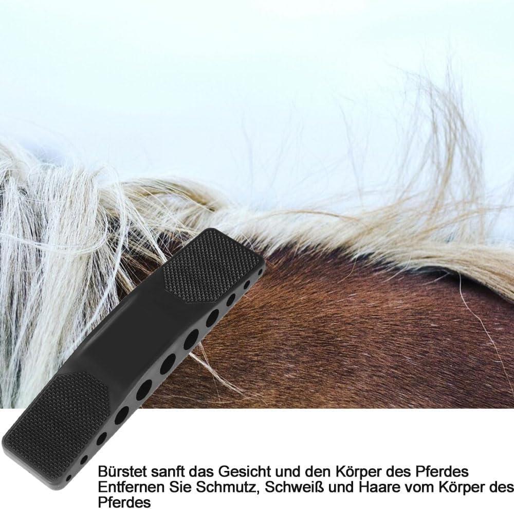 LATRAT Horse Brush, 6 in 1 Brush Horse in Rubber, Removal of Loose Hair on Horses from Horse Brush, Groomer for Horses, Pets, Dogs Massage Comb Grooming image number 4