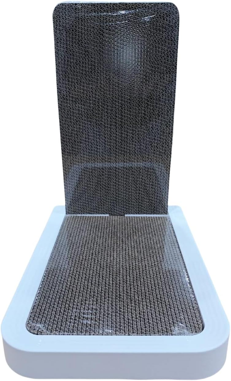 TITIROBA 24HF001 Claw Sharpener for Cats, L-Shaped, Cardboard, PP Case, Double-Sided, Scratcher, Stress Relief, Enjoy and Rest, 18.9 X 12.6 X 19.3 Inches (48 X 32 X 49 Cm), L-Shaped Cat, Cardboard,