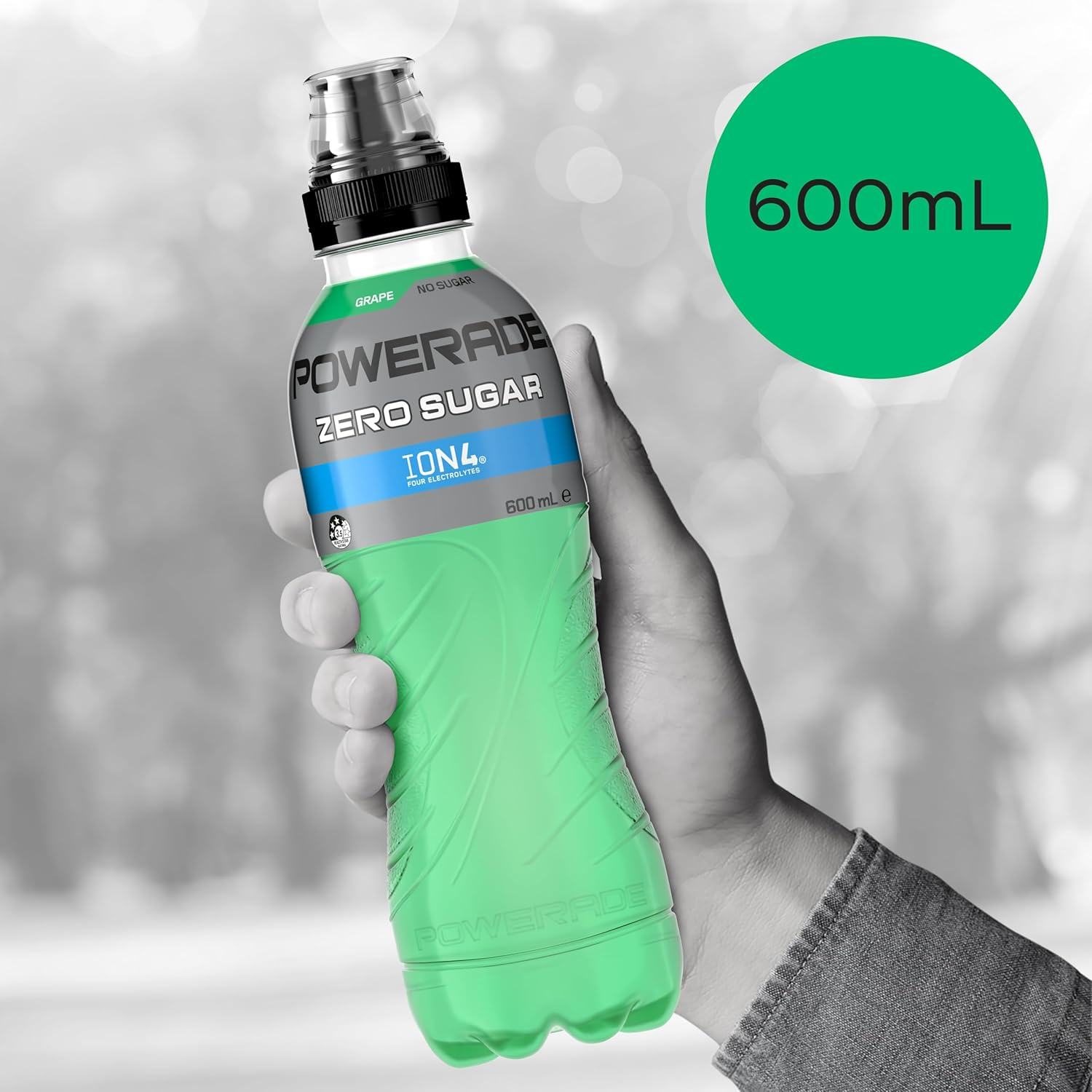 Powerade Zero Sugar Grape Multipack 12 X 600 Ml image number 2