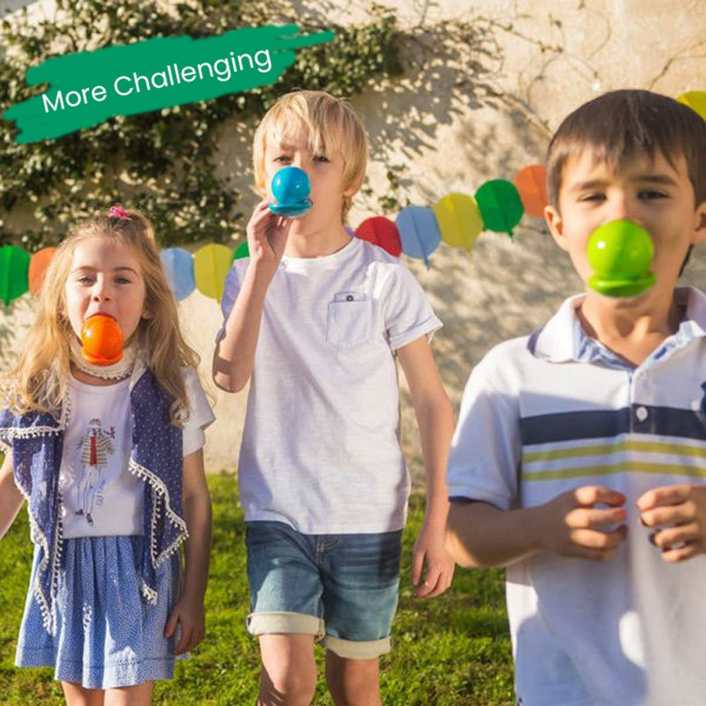 BOHS Egg Spoon Race Game with Yolk - Kids Outdoor Activity for Kindergarten, Backyard Parties, and Easter Day image number 3