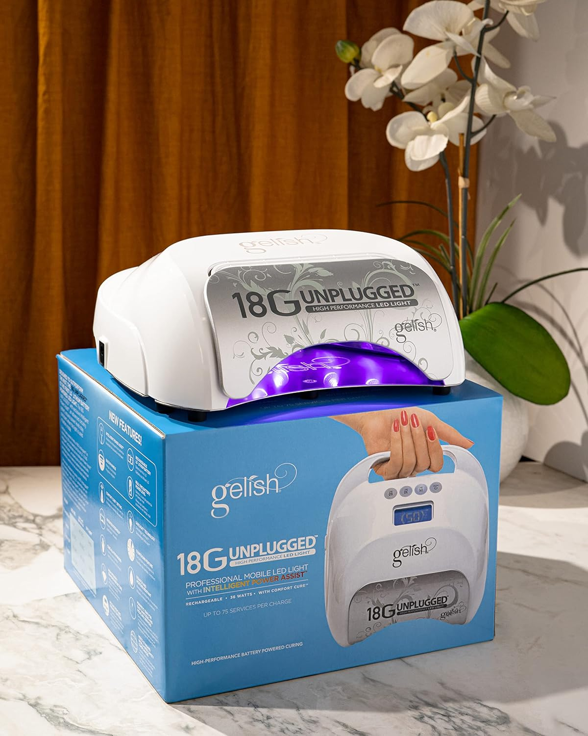 Gelish 18G Unplugged LED Light Pedicure Manicure Portable Rechargeable Battery image number 1