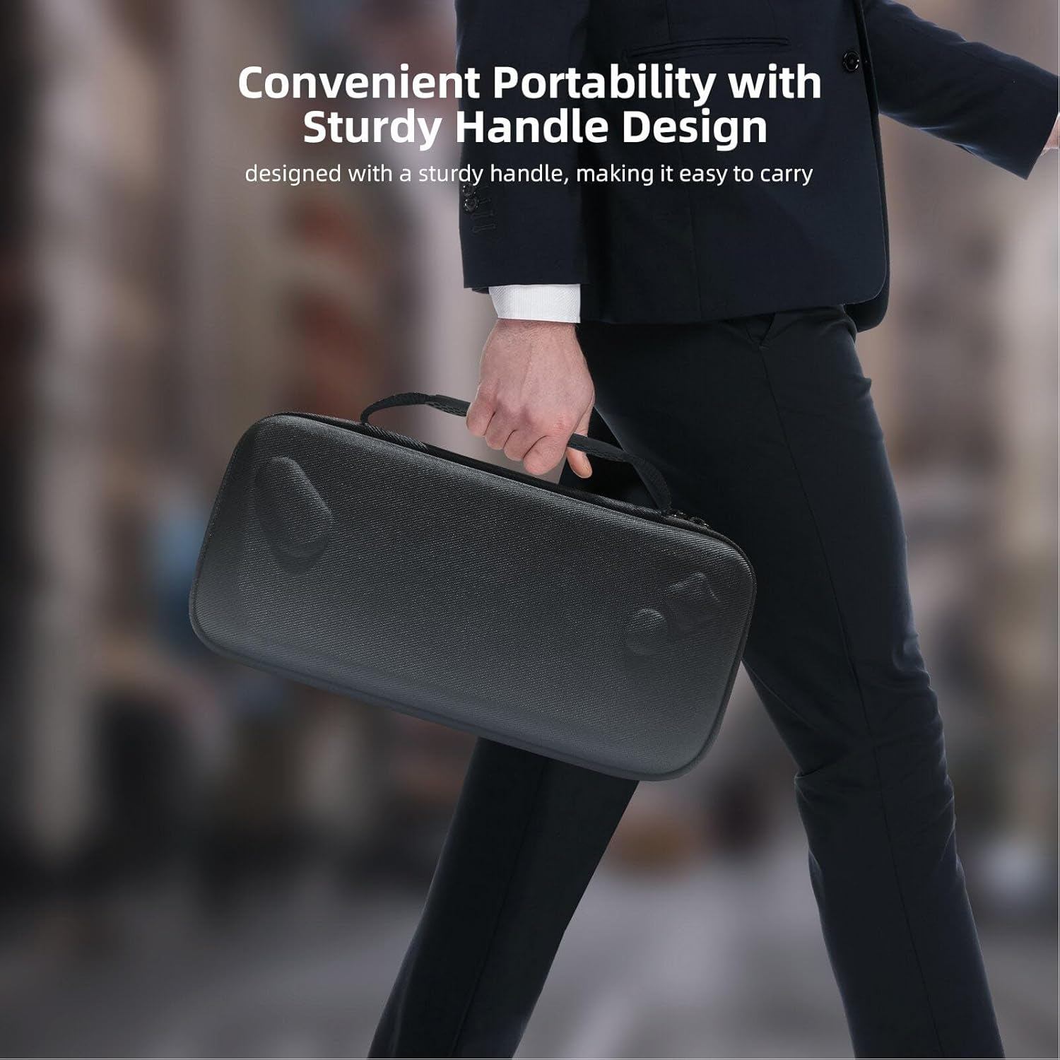 Carrying Case Compatible with ASUS ROG Ally 2023, ASUS ROG Ally X 2024, Protective Hard Portable Travel Case Cover Shell Pouch with Pockets for Accessories and Games image number 1