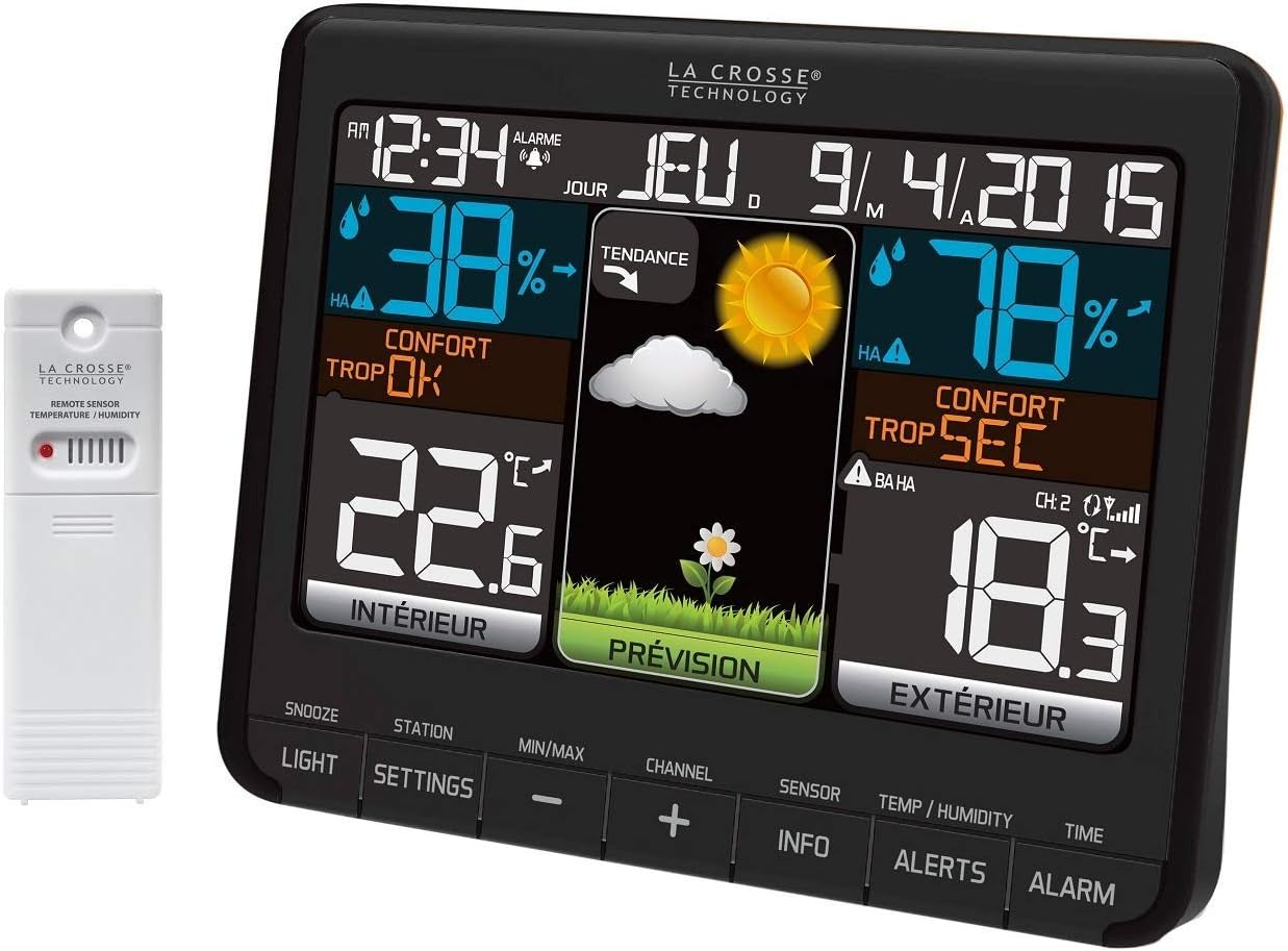 La Crosse Technology WS6825 Weather Station Black