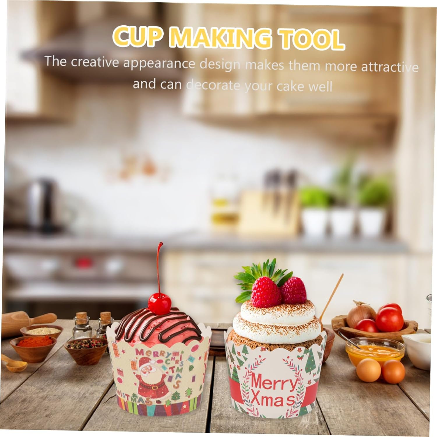 CHILDWEET 150Pcs Cake Making Cups Baking Tools Dessert Cups Party Supplies for Baking Holders Random Color