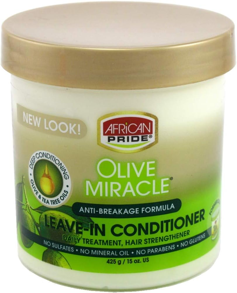 ((2 Pack)) - Ap Olive Miracle Leave-In Conditioner 440Ml Jar (2 Pack) image number 1