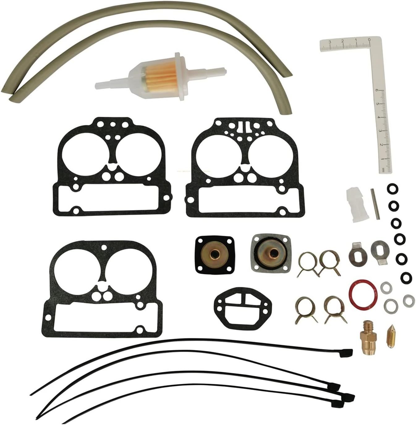 HASMI Carburetor Repair Kit Fit for Weber 40/42/44 DCNF Fits 4 Fit for Bolt or 5 Fit for Bolt