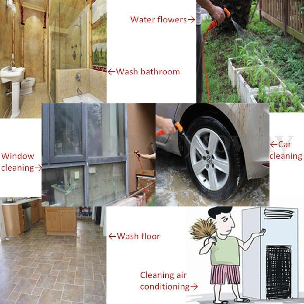 CYBERNOVA Intelligent 60W High Pressure Self-Priming (With Switch) Electric Car Portable Wash Washer Kit Water Pump 12V for Auto, Pet, Window, Watering and Camping image number 3