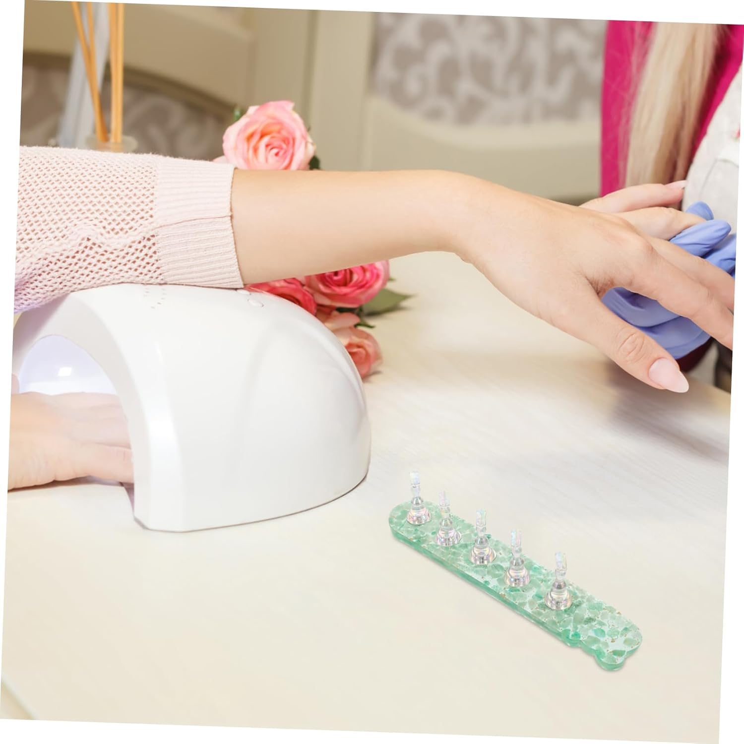 WEKADRIN Durable Nail Practice Stand for Press Nails DIY Fingernail Holder for Home and Salon Use image number 6