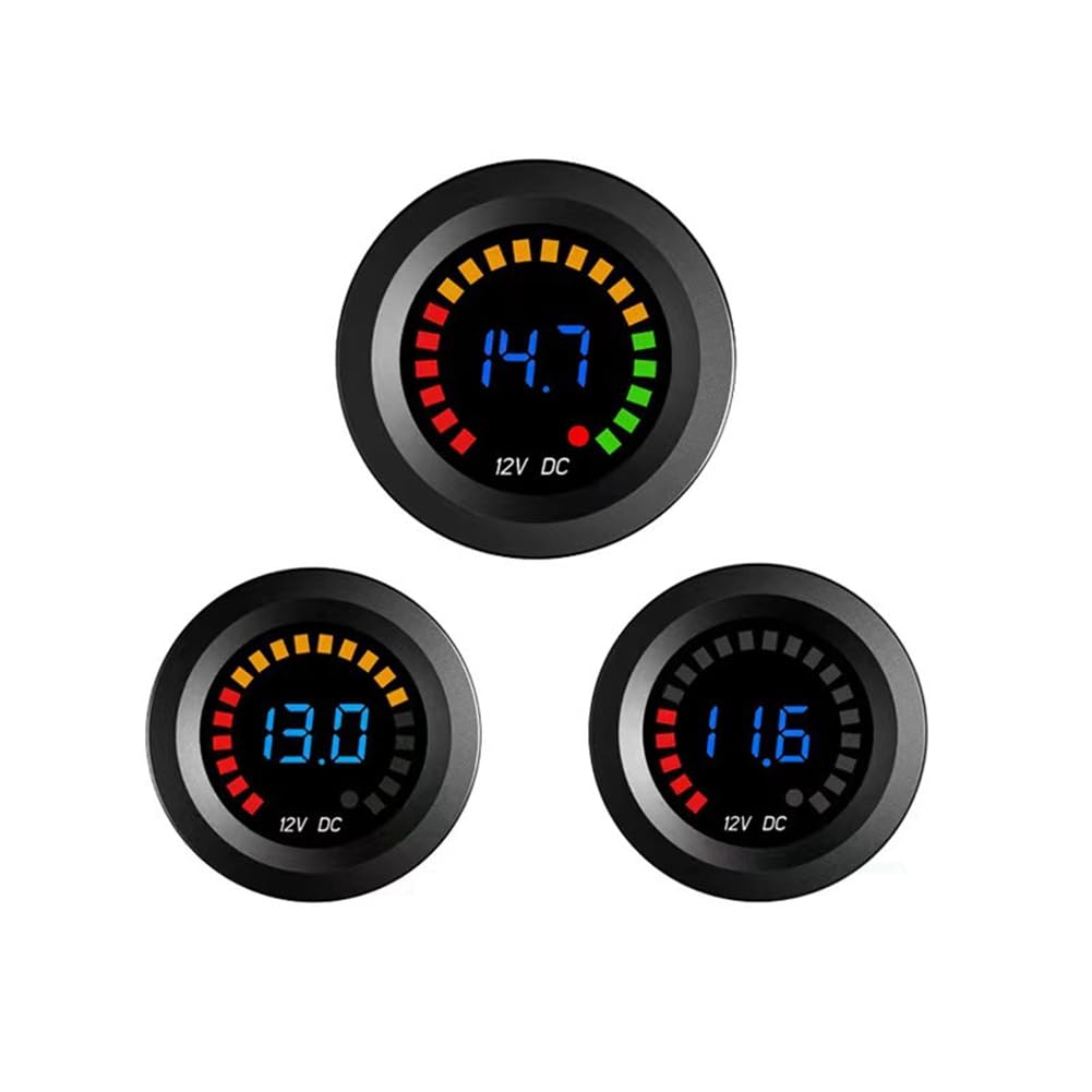 Veumoie DC 12V Universal Car Motorcycle Boat LED Digital Voltmeter Panel Volt Meter Monitor Gauge Display Car Accessories image number 5
