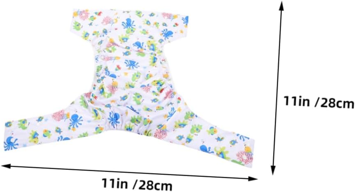 2Pcs Adult Diapers Reusable Cloth Nappies for Elderly Incontinence Washable Underwear for Men Large Absorbency image number 1