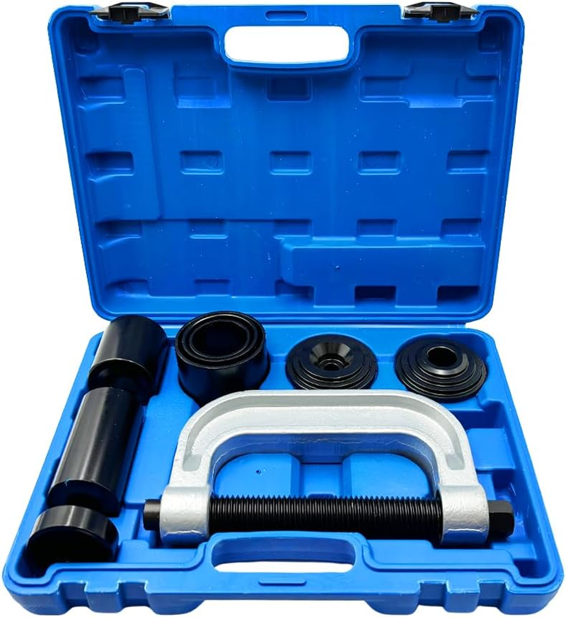 10PCS Ball Joint Press Service Kit Remover Installer Adaptor Set for 4X4 Vehicles, Garage Tool with Carrying Case for Most Cars and Light Trucks image number 6