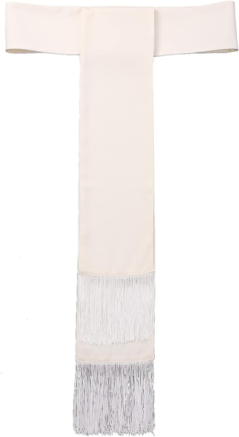 BLESSUME Priest Soutane Roman Cassock Costume Minister Choir Cassock with Cincture Band Belt