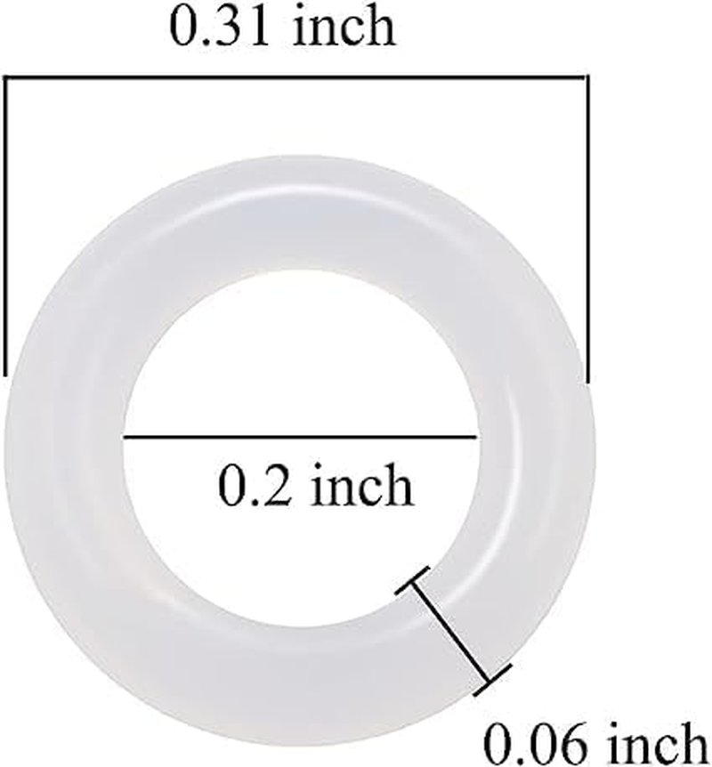150Pcs Rubber O-Ring Switch Dampeners Keycap White for Cherry MX Key Switch Keyboards Dampers image number 1