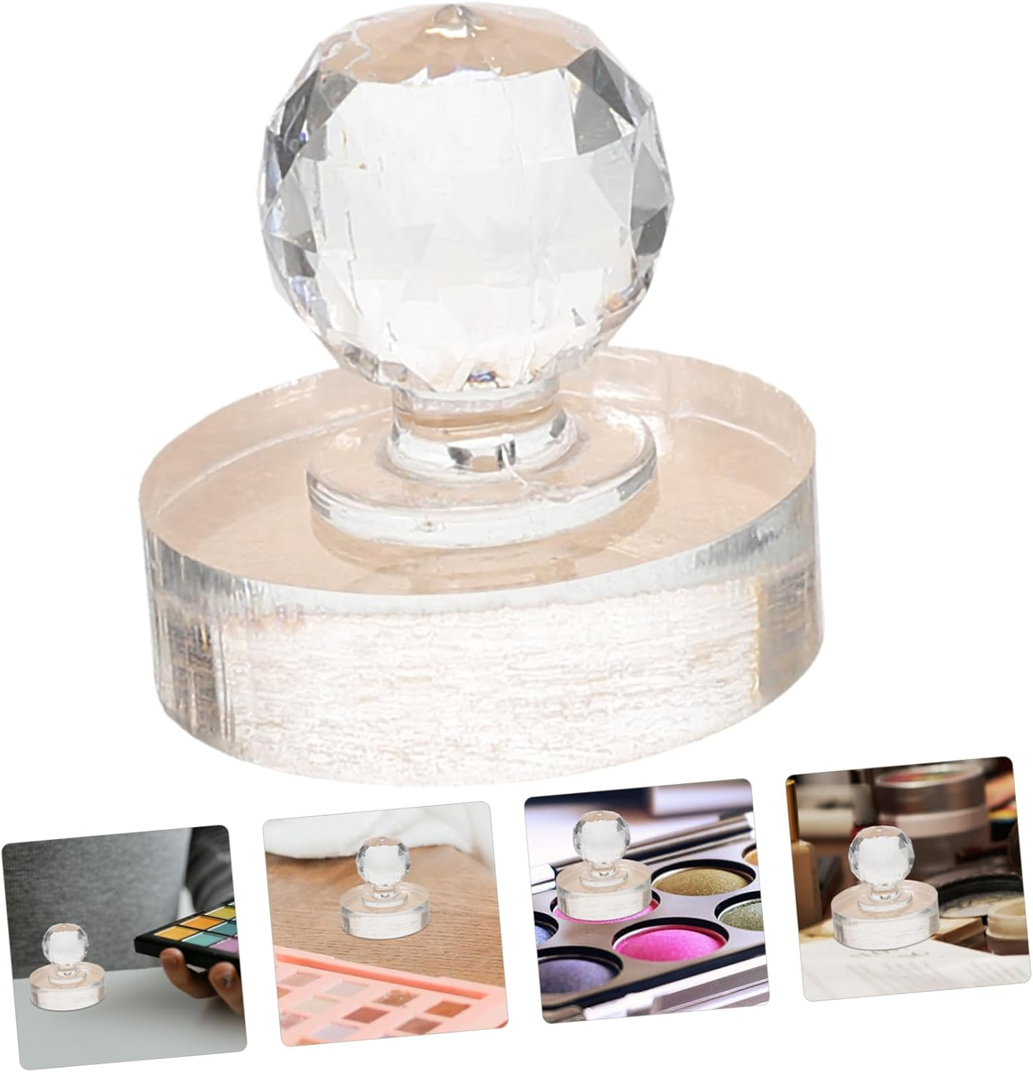 FOMIYES Eyeshadow Pressure Stamper Tool round Tamper for Eye Shadow Highlighter and Blusher Compact and Portable Makeup Stamper for Shaped Compacts Design image number 7