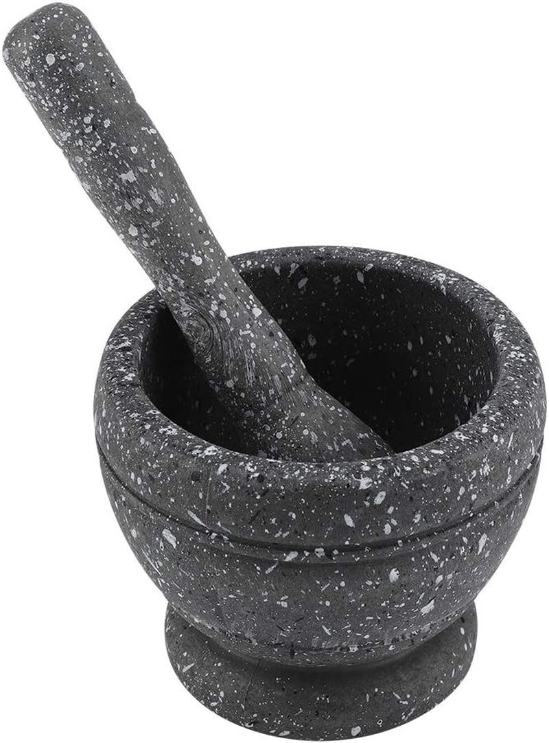 Mortar and Pestle Set, Grinder Bowls, Manual Garlic Grinder, Mortar Pestle Set, Grinding Bowl Kitchen Tool for Spices, Seasonings, Pastes, Pestos image number 4