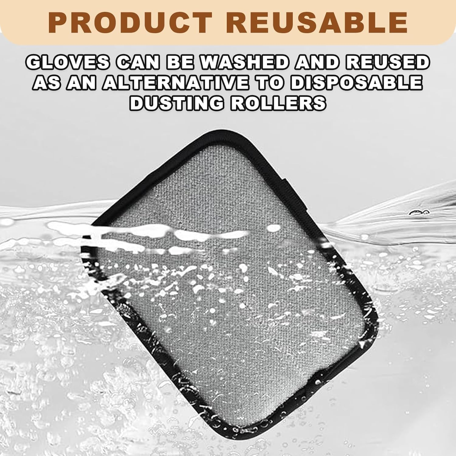 AABDTYYD 2 Pcs Pet Hair Removal Gloves - Reusable Electrostatic Cat Grooming Gloves,Pet Hair Remover for Dogs and Cats,Efficient for Furniture Carpets Clothes image number 1