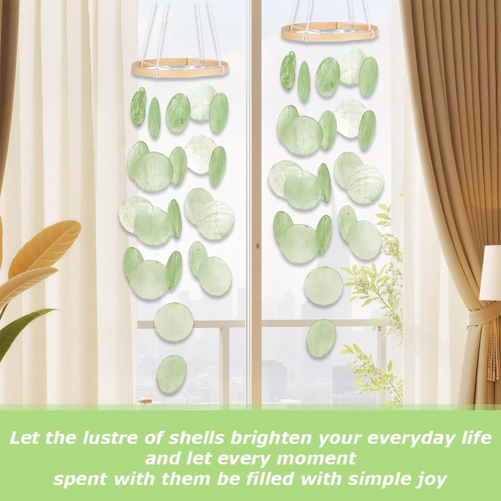 Shell Wind Chimes, Boho Decoration Dream Catcher, Ocean Theme Wind Chimes, Sunroom Hanging Ornaments,Creativity Garden Hanging Decoration, for Patio, Lawn, Yard image number 5