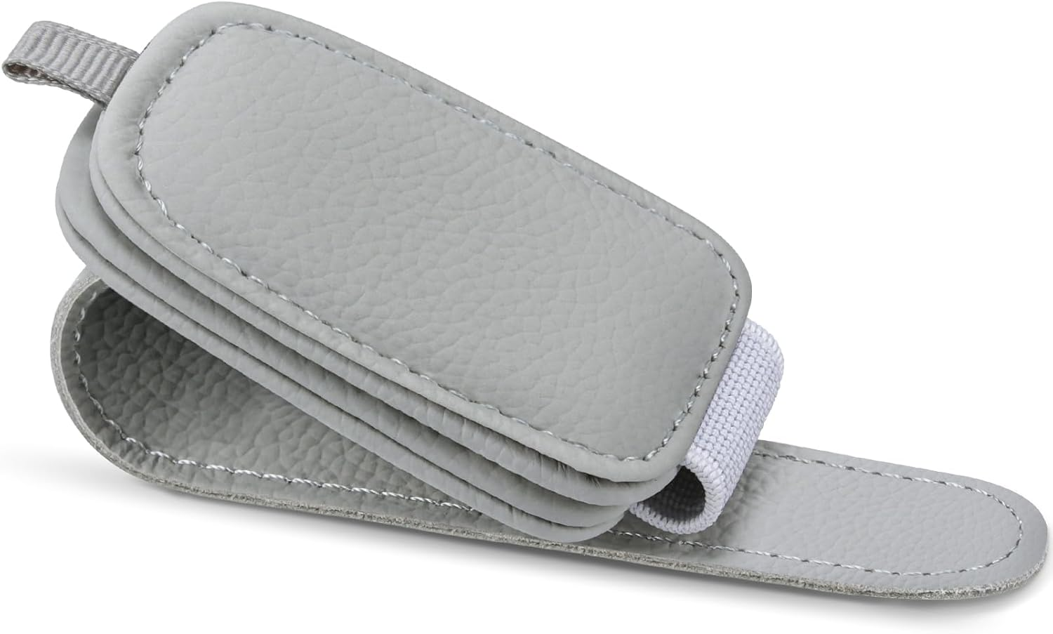 Sunglasses Holders for Car Visor, 2 Pack Magnetic Leather Sunglass Clip for Car Visor, Car Glasses Holder and Ticket Card Clip, Eyeglass Holder for Car Visor Accessories (Black)