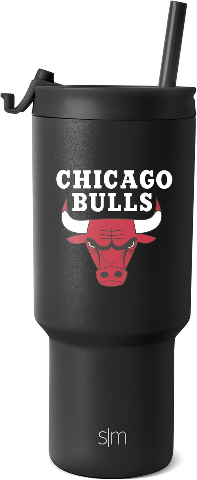 Simple Modern Officially Licensed NBA Warriors 30 Oz Tumbler with Flip Lid and Straws | Insulated Cup Stainless Steel | Gifts for Men Women | Trek Collection | Golden State Warriors