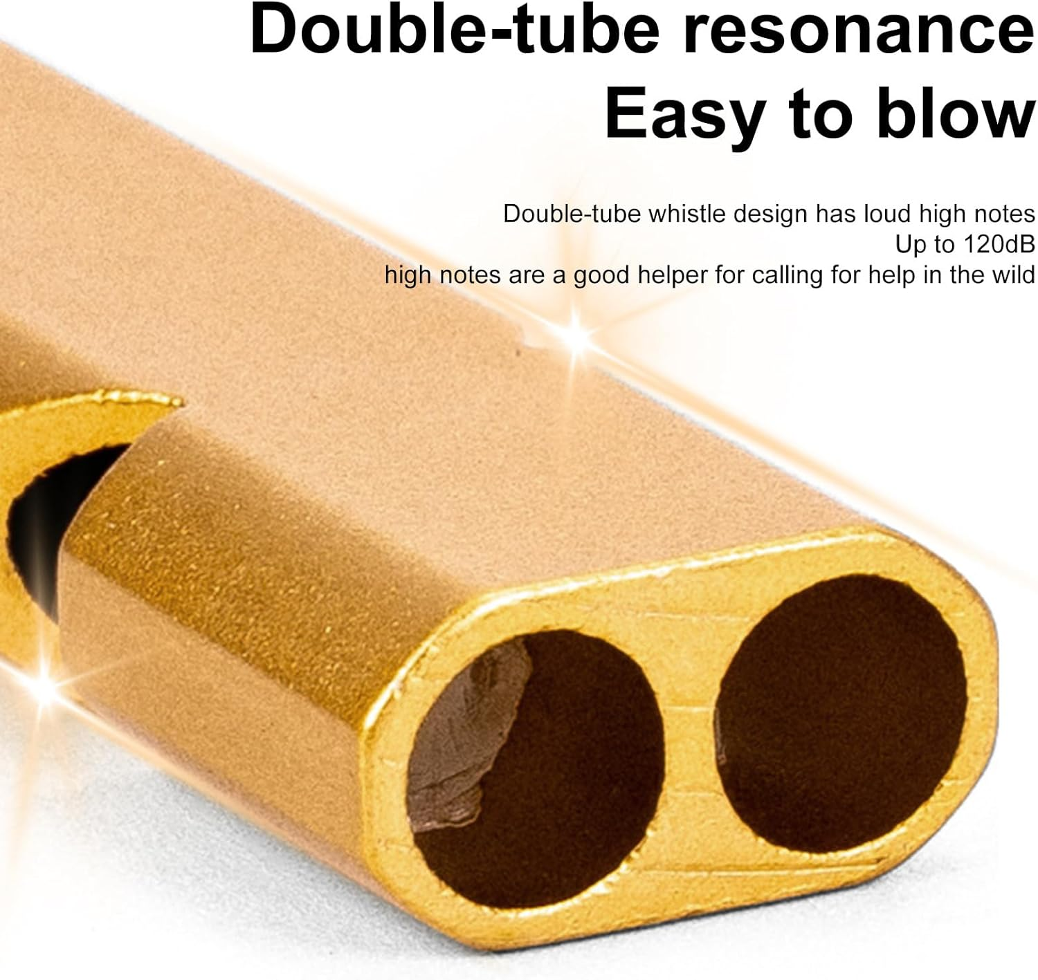 Safety Whistle &ndash; High Pitch Double Tube 120Db Survival Whistle, Emergencys Sound Alert | Loud Outdoor Whistle for Hiking, Camping, Boating, Rescue Tools, Portable -Defense Gear for Travel