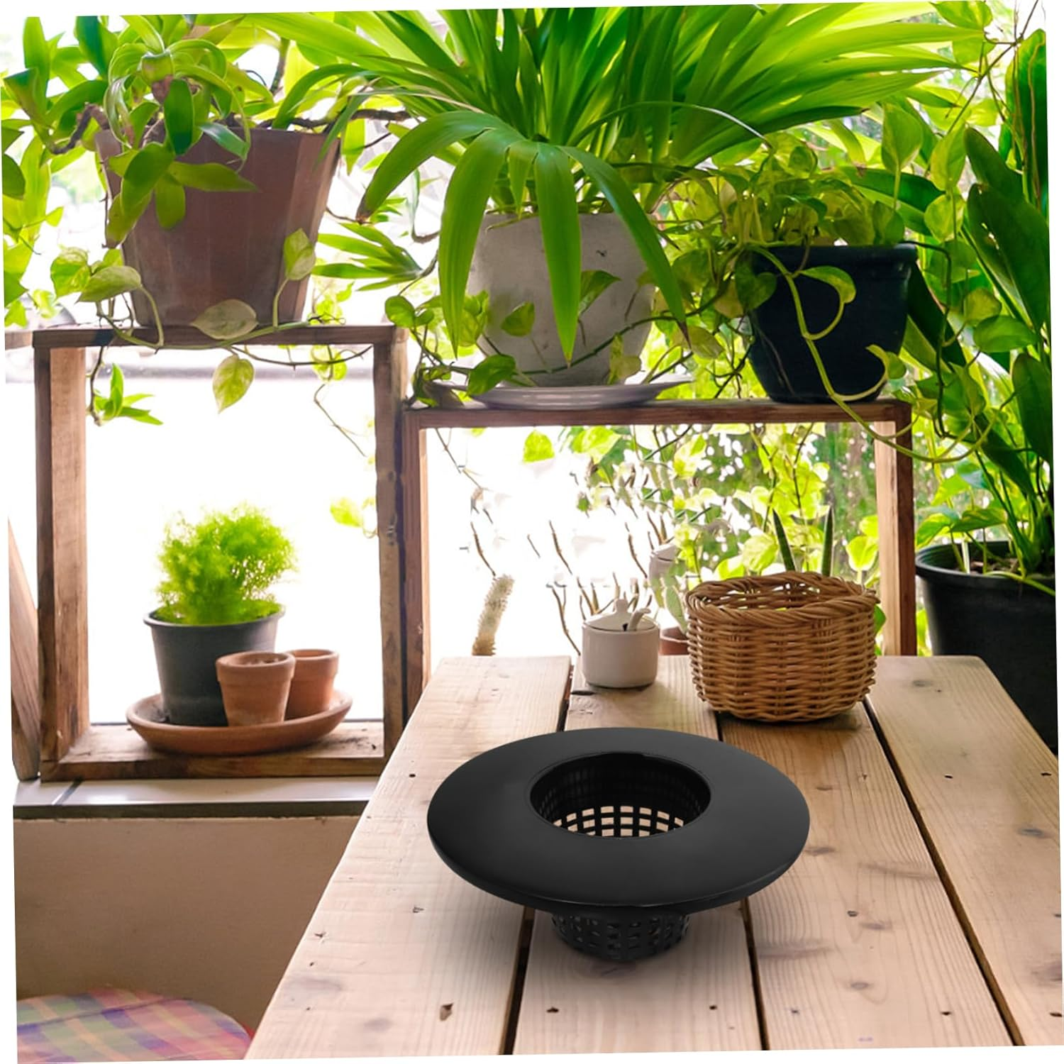 ROMISBABA Thick Mesh Hydroponic Net Pot Breathable Plastic Planting Basket for Vegetables Flowers and Orchids for Indoor and Outdoor Gardening Enhanced Root Aeration and Drainage image number 6