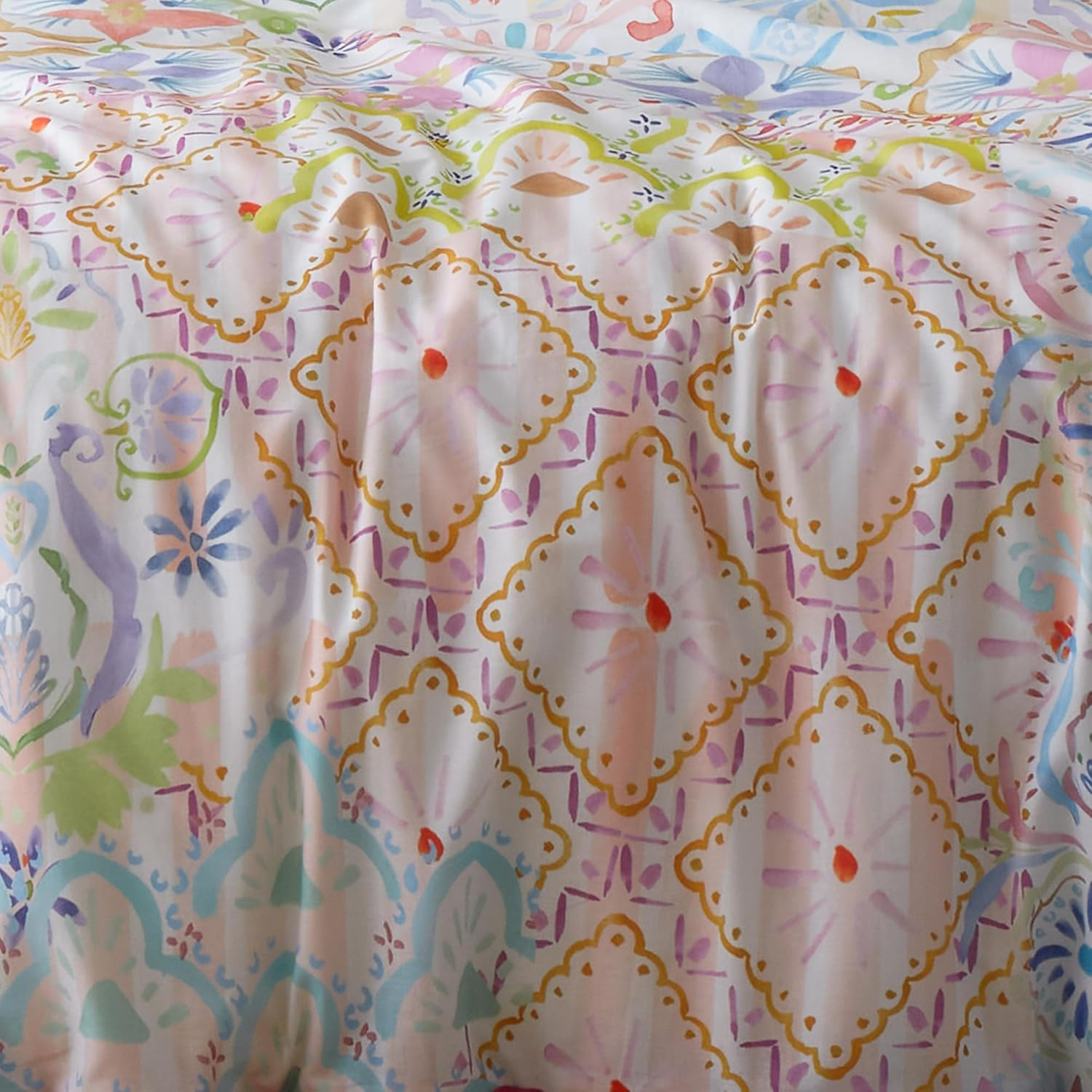 Appletree Style - Casablanca - 100% Cotton Duvet Cover Set - King Bed Size in Multi image number 4