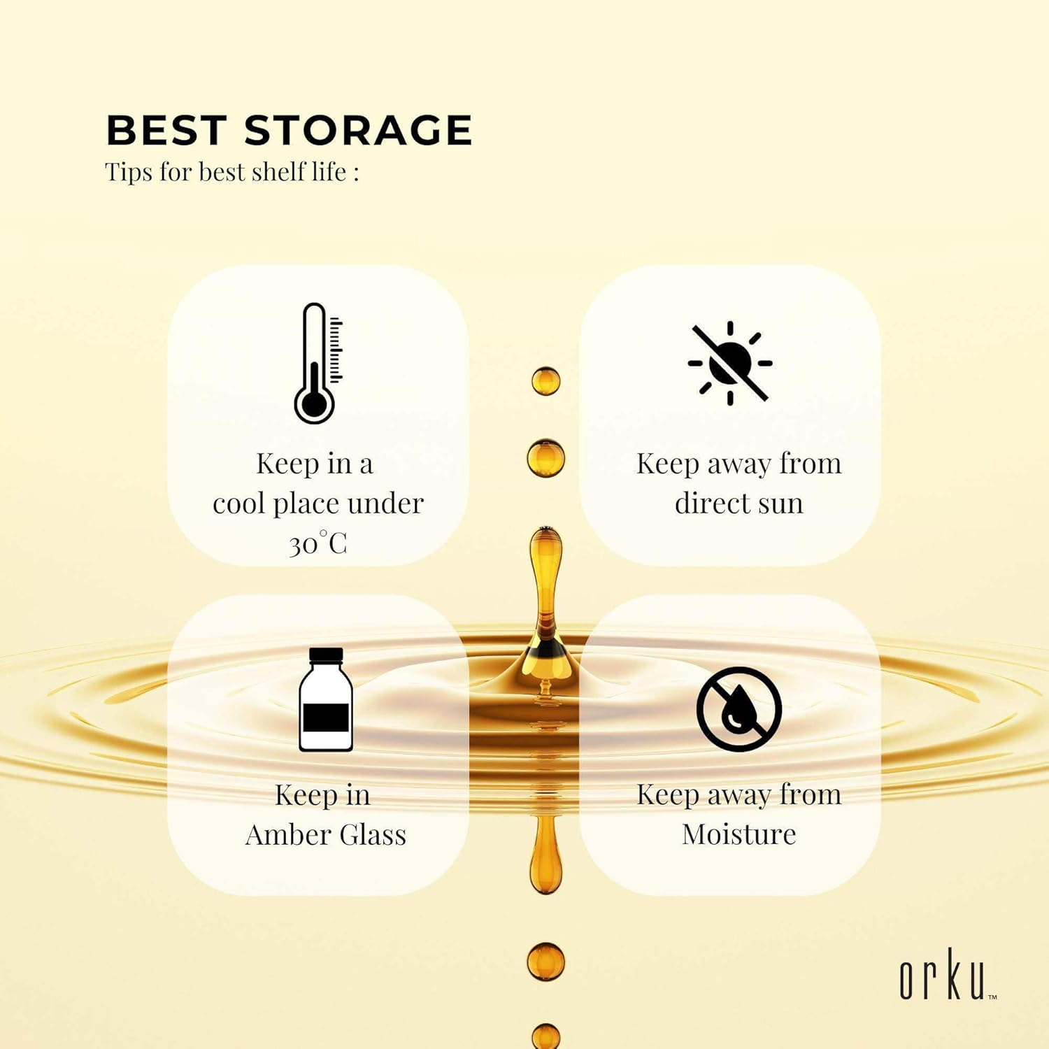 Orku 1L Organic Pumpkin Seed Oil &ndash; Virgin Cold Pressed Unrefined Cosmetic Gr. image number 3