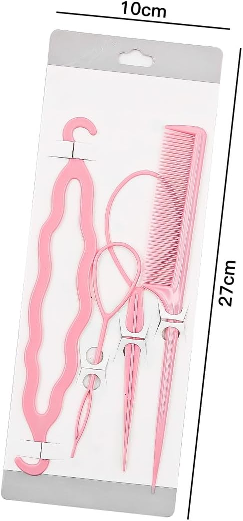 CENPEK Elastic Hair Bands Tool Set, Multicolor Mini Rubber Hair Bands with 4 Tail Hair Tools and 1 Scrunchie Remover for Braiding Hair for Women Wedding Hairstyle image number 6