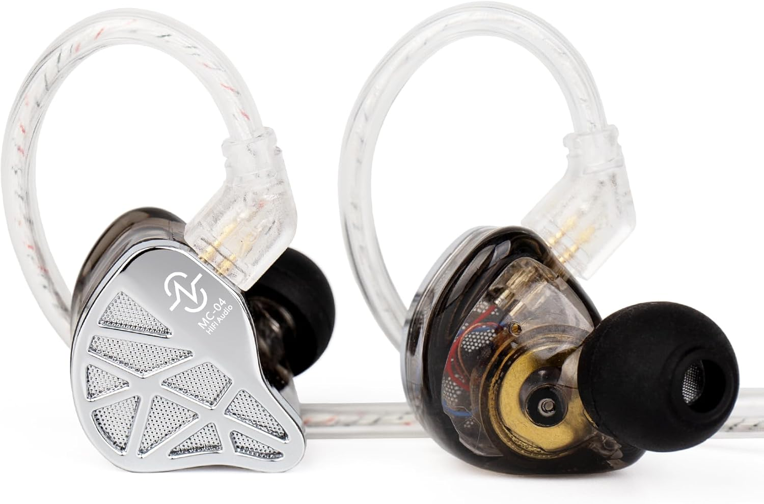 KEEPHIFI CCZ MC04 In-Ear Monitor Wired Earphones, IEM Headphones Balance in Various Frequency Ranges, 10 Mm Large Cavity Composite Magnetic DD & 1BA, Comfort Patented Ear Fin Head image number 2