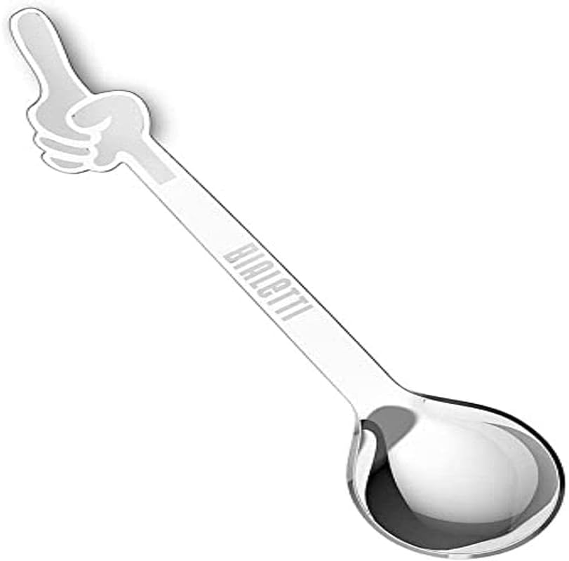 Bialetti Omin Coffee Spoons Set of 4 Metal Multi-Color Unique Colorful