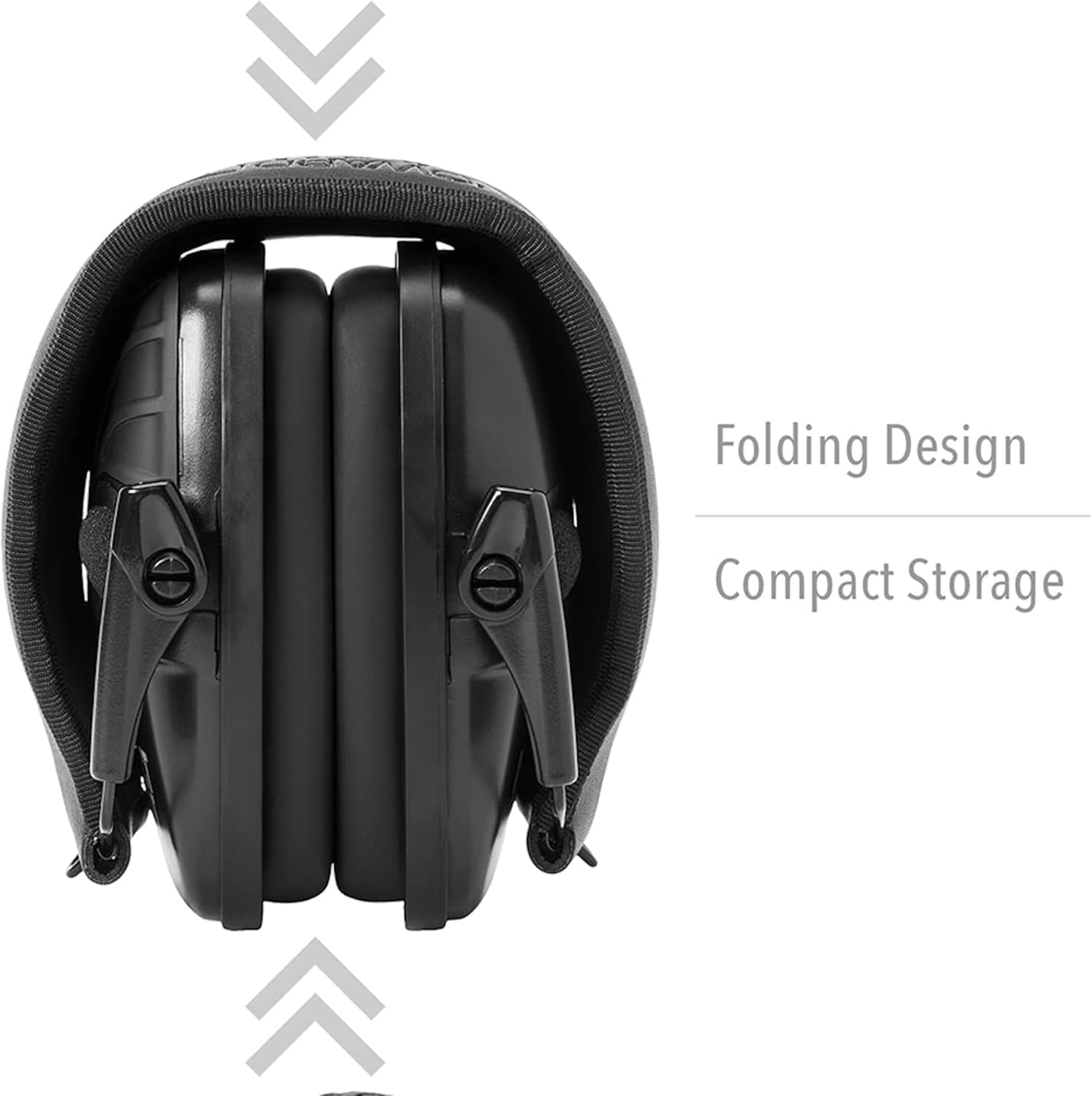 Electronic Shooting Ear Protection with 4X Sound Amplification, Noise Reduction Earmuffs for Gun Range plus Free Case - Green image number 2