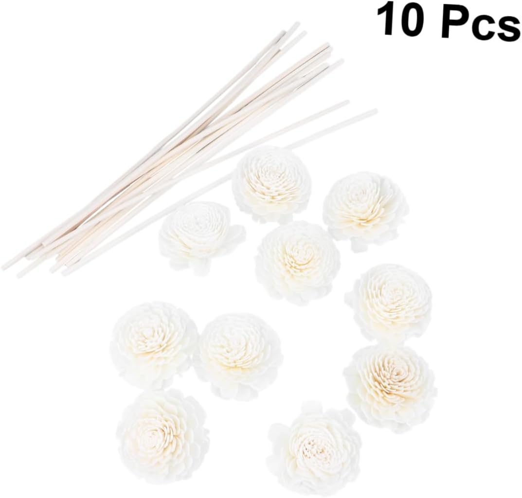 30Pcs Chrysanthemum Scented Rattan Reeds Sticks Natural Fragrance Aroma Diffuser Reeds Essential Oil Sticks for Home Decor image number 6