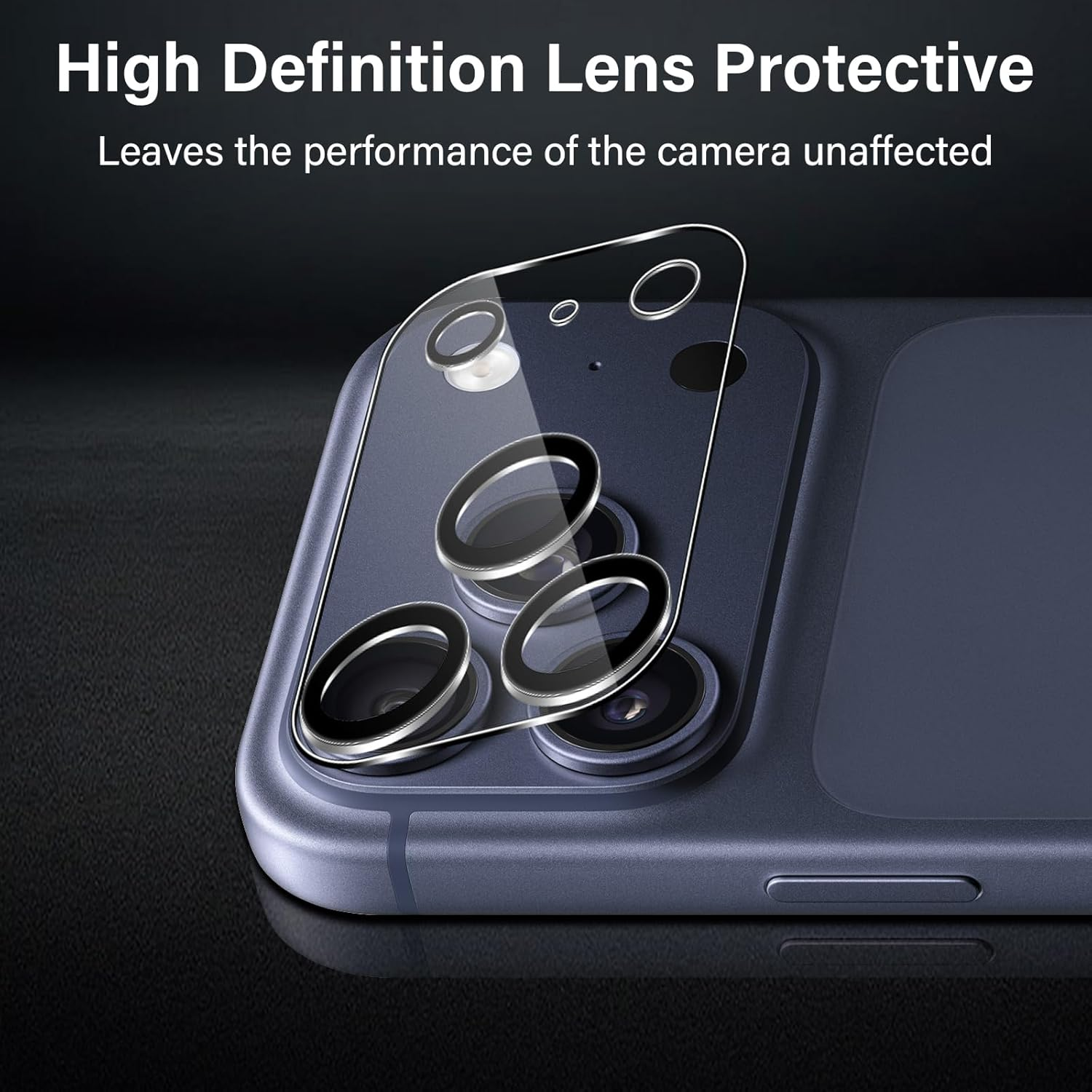 Xunzii Back Screen Protector for Iphone 17 Pro Max 6.9 Inch, Pack of 2 Rear Protective Glass + 2 Pieces Camera Protection, 9H Hardness Anti-Scratch, HD Film Back Protective Glass Non-Slip Film, [Ultra image number 5