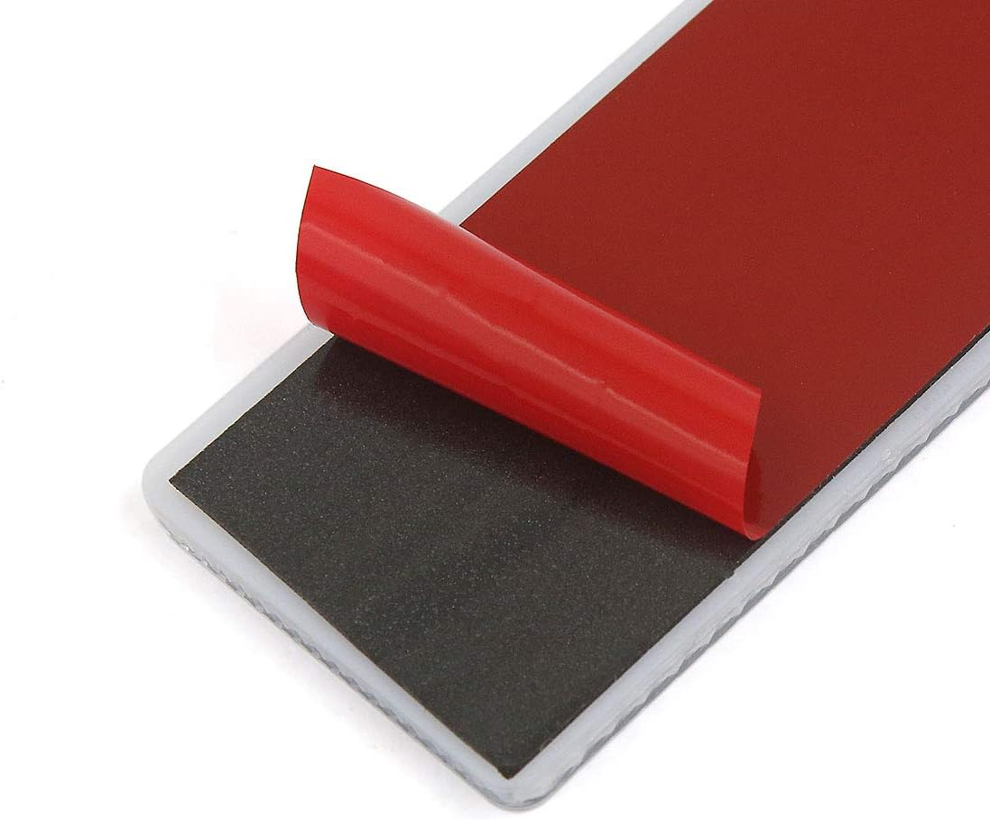 Uxcell 2Pcs White Plastic Reflective Plate Adhesive Reflector Universal 145Mm X 50Mm for Car image number 3