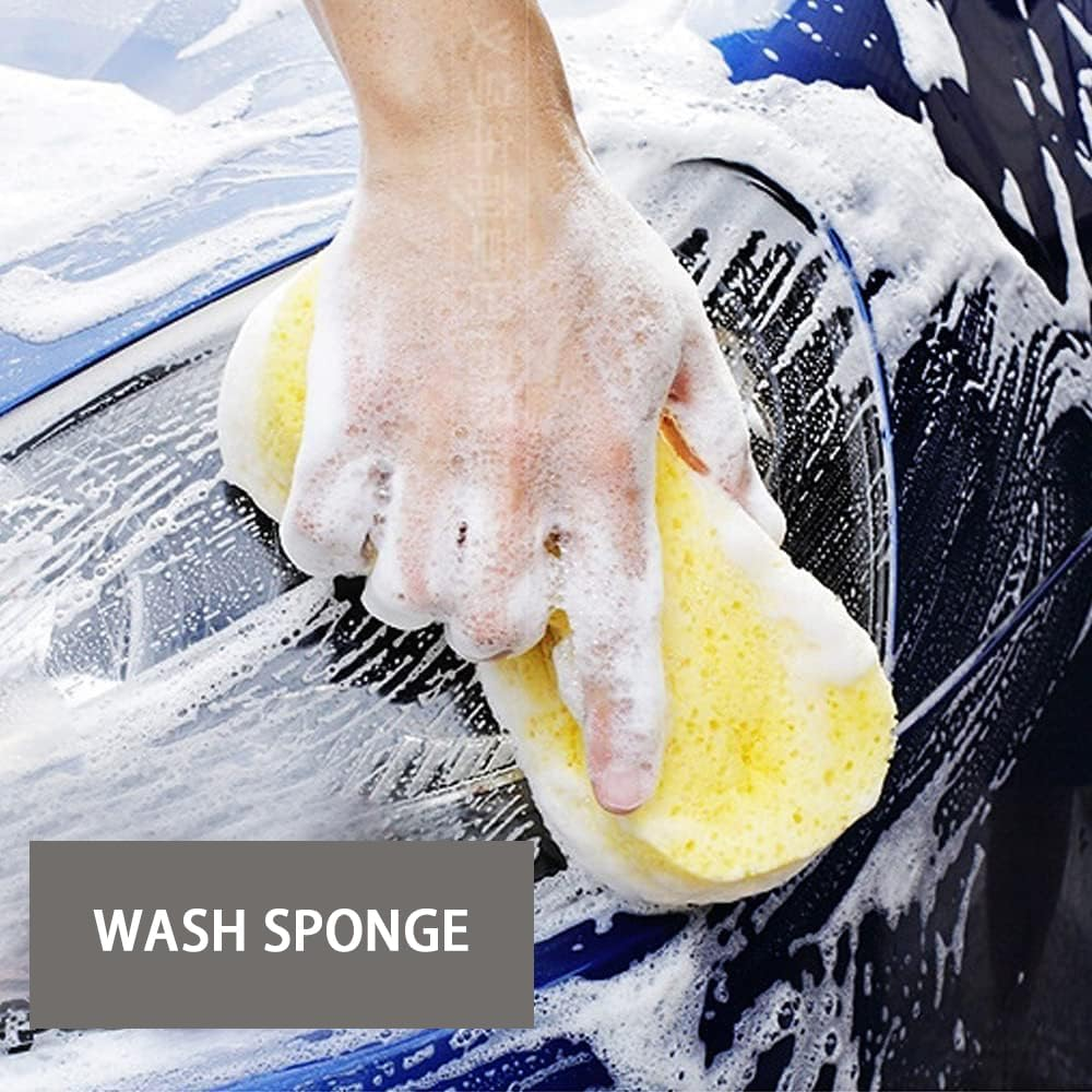 12-Piece Car Wash and Detailing Tool Set &ndash; Includes Wheel Brush, Tire Brush, Car Wash Mitt, Microfiber Towels, Polishing & Waxing Sponges image number 4