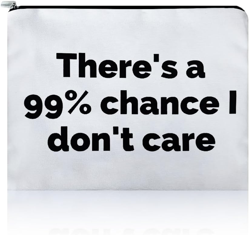 Sarcastic Cosmetic Toiletry Bag for Women Men Coworkers Sassy Gift Bag from Friends Bestie Snarky Birthday Gifts for Daughter Son Funny Saying Makeup Bag Organizer Humorous Sarcastic Gfts image number 6