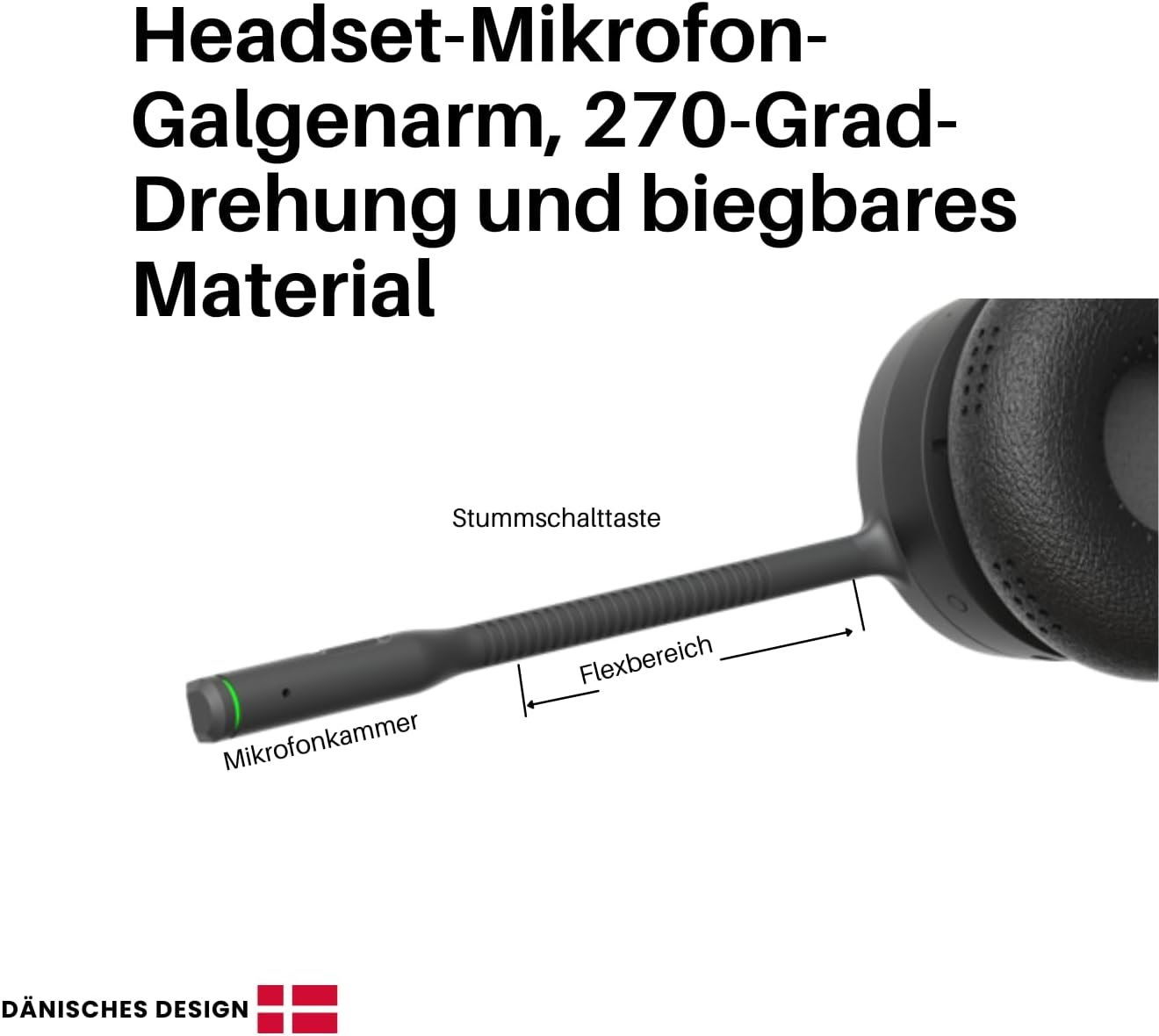 2Globes Hybrid X: Revolutionary DECT & Bluetooth Headset with Advanced ANC, USB-C Quick Charge and Seamless Device Integration - Black image number 2