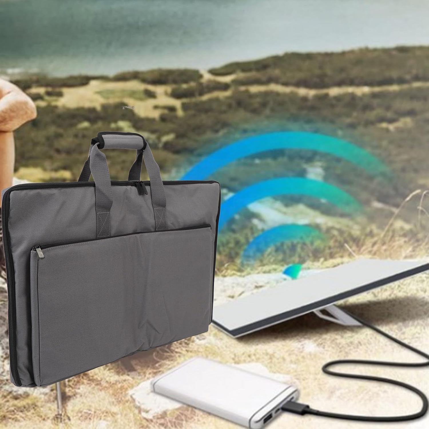 Outdoor Travel Bag - Backpack for Dish and All Accessories, Lightweight and Easy to Carry, Portable Satellite Travel Bag for Gen 3 Accessories image number 3