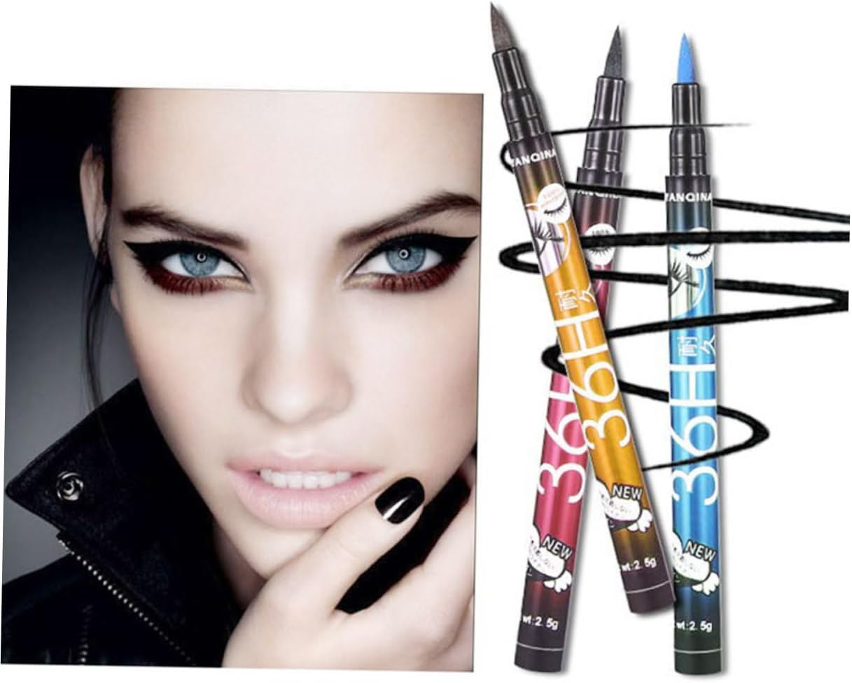 Outanaya Blue Eyeliner Pen Liquid Liner for Women and Non-Staining for Eye Makeup Creative Eyeliner for Daily Use image number 1