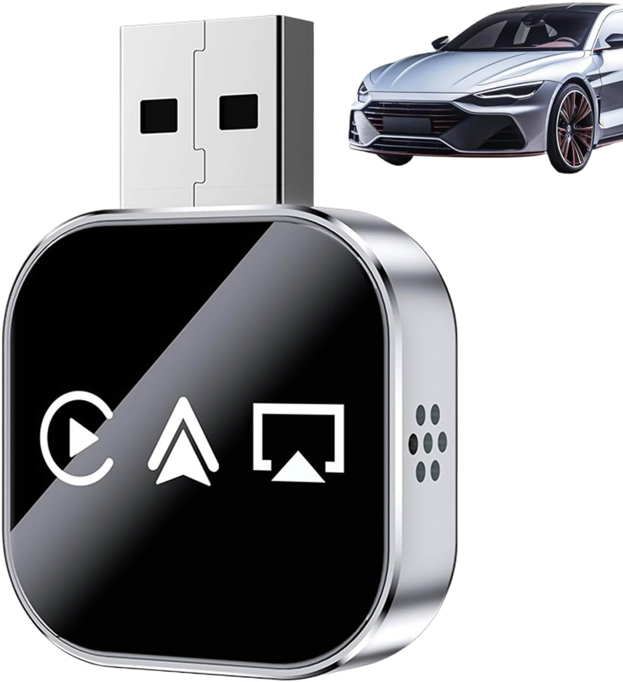 Wireless Adapter for Car | Plug and Play Converter,Wireless Conversion,For Daily Commuting Long Distance Travel Highway Navigation Calling Parking Assistance