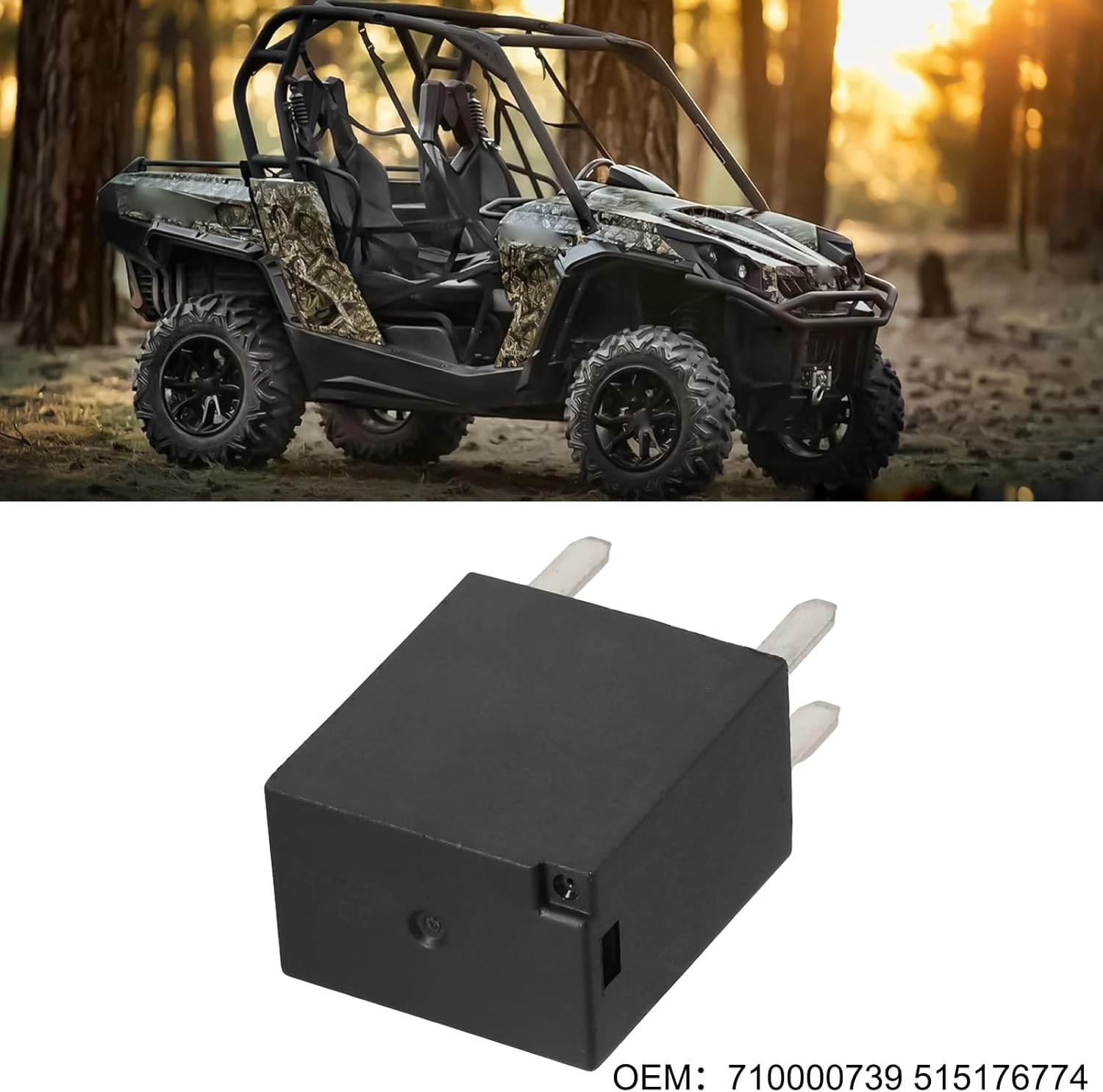 SING F LTD 2Pcs 5-Pin Relay 35/20A 14VDC/12VDC 710000739 515176774 Compatible with Can-Am Outlander image number 3