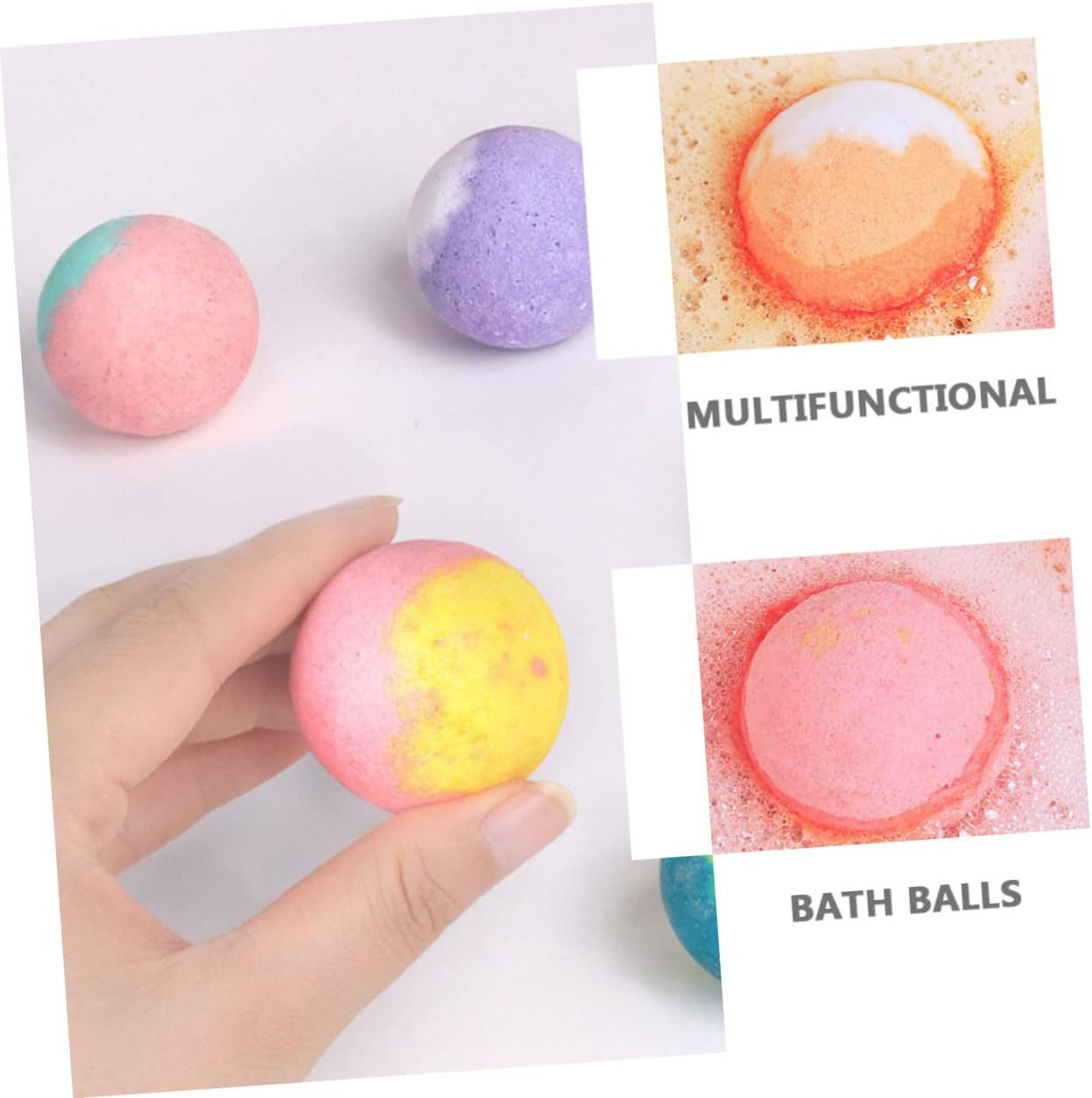 Minkissy 6Pcs Foot Non-Sweat Bathing Balls for Women Bath Salt Balls Foot Soak for Women image number 3