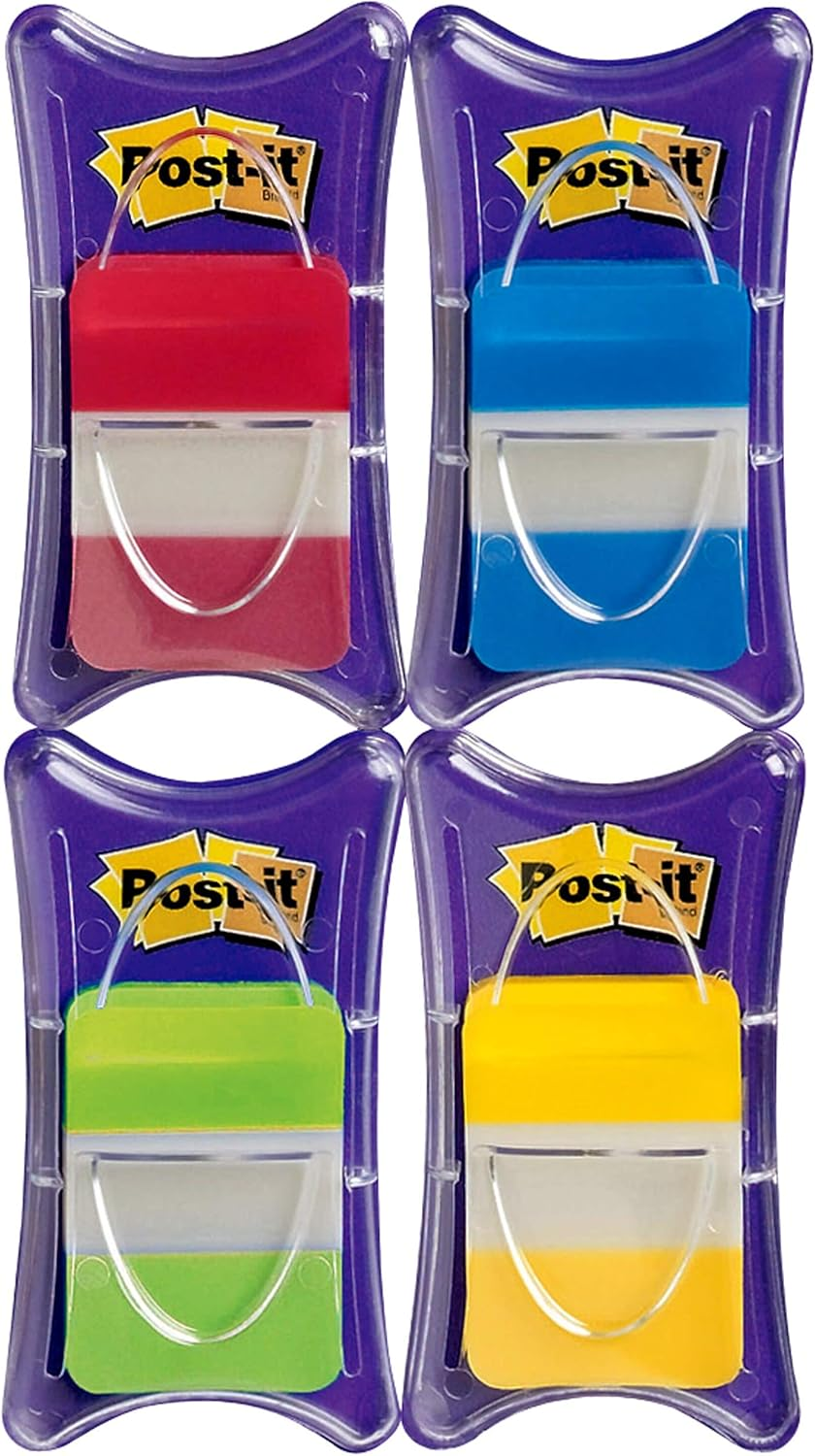 Post-It Easy Dispenser Durable Tabs 4 Assorted Colours 25.4Mm X 38.1Mm 686-RALY image number 6